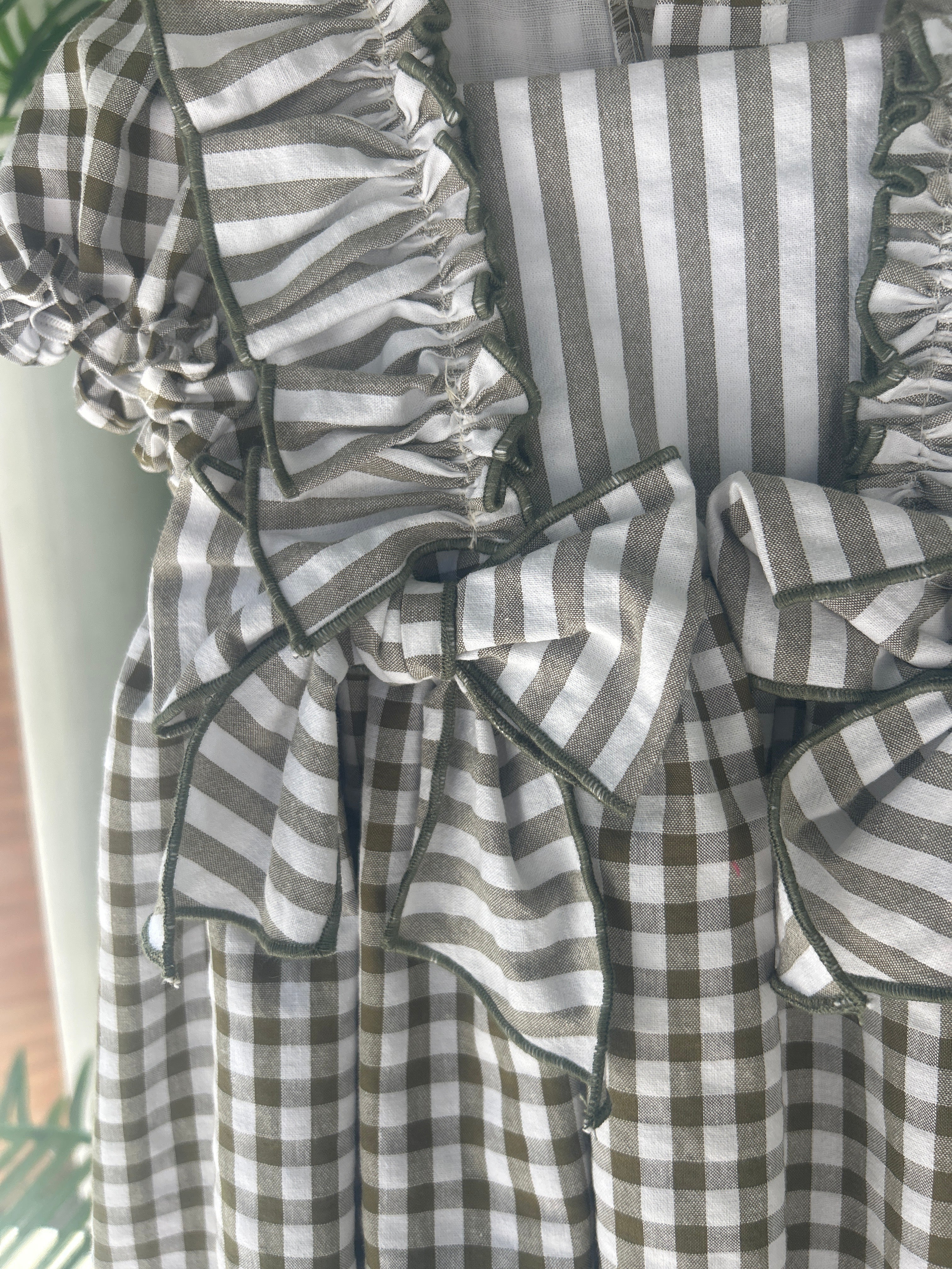 Vestido vichy verde Matilda