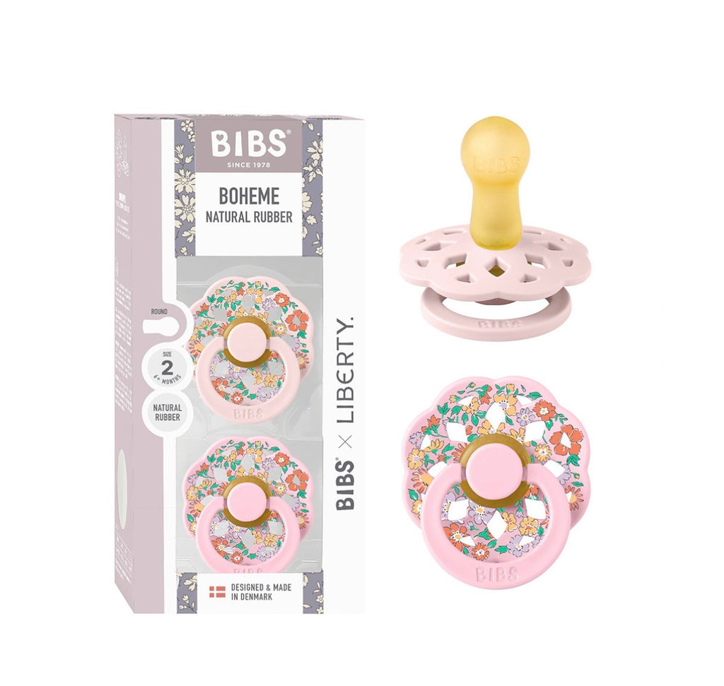 2 Chupetes BIBS Boheme x Liberty Oscar Meadow Blossom Mix