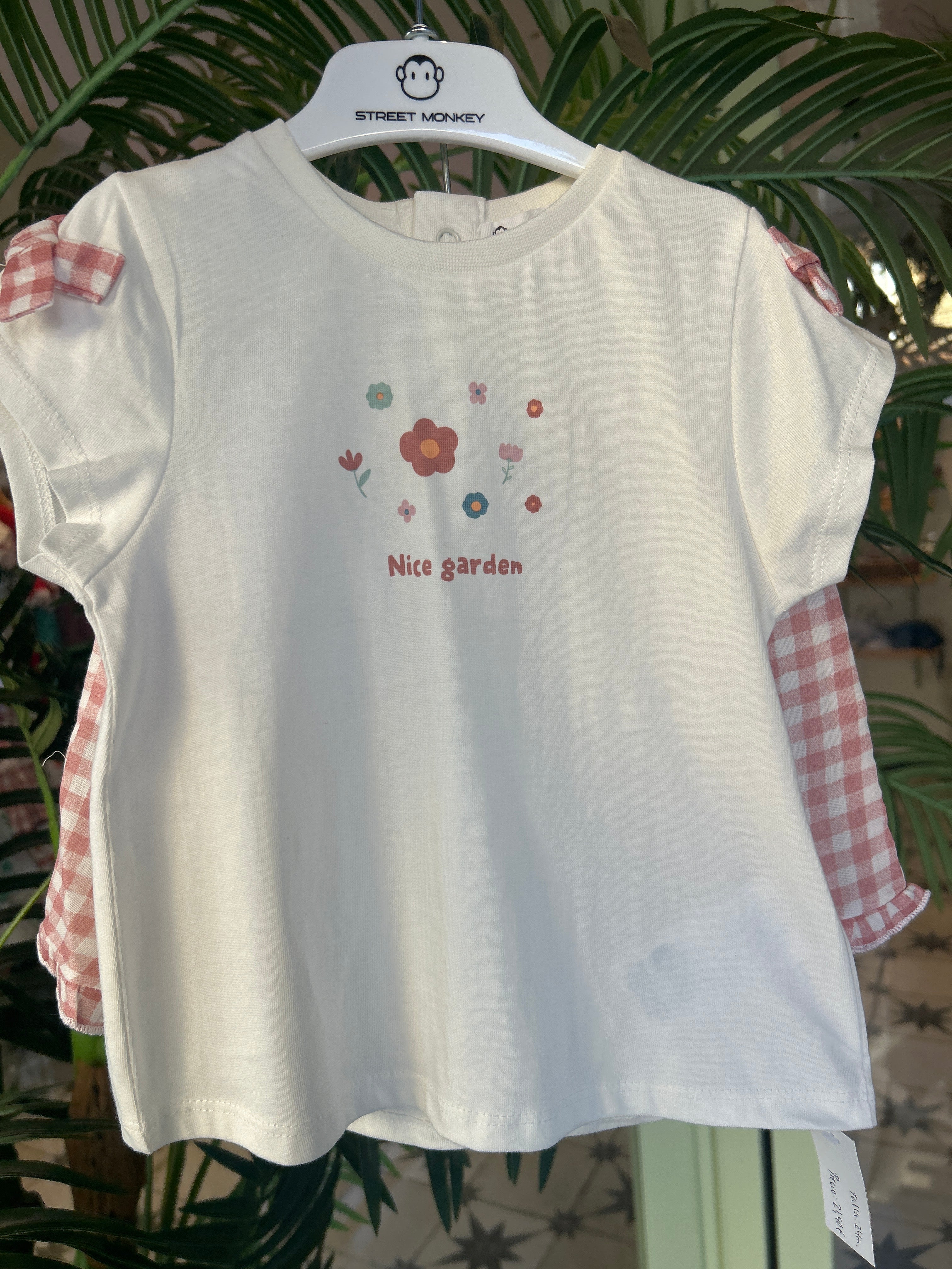 Conjunto vichy rosa