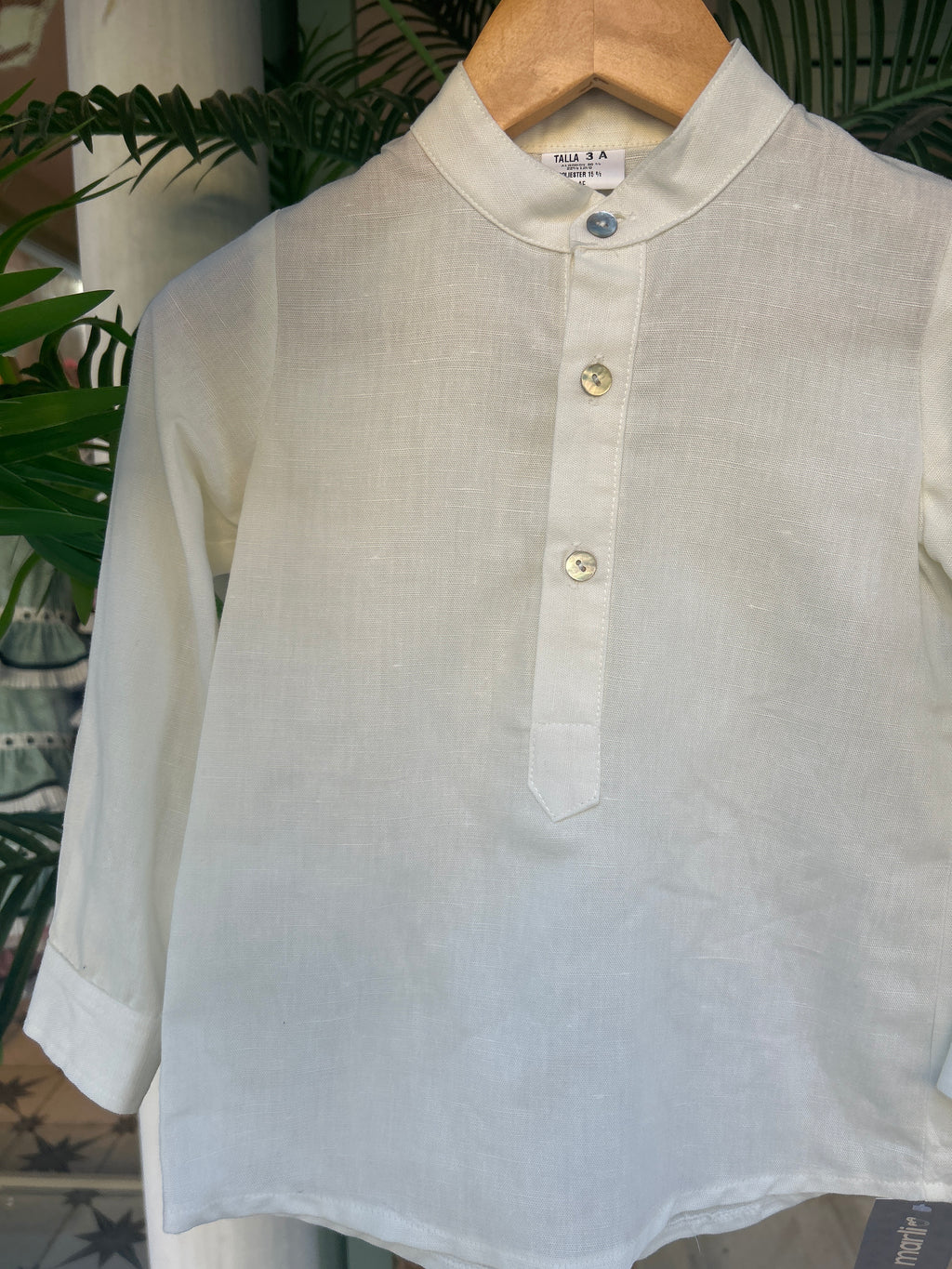 Camisa lino blanca