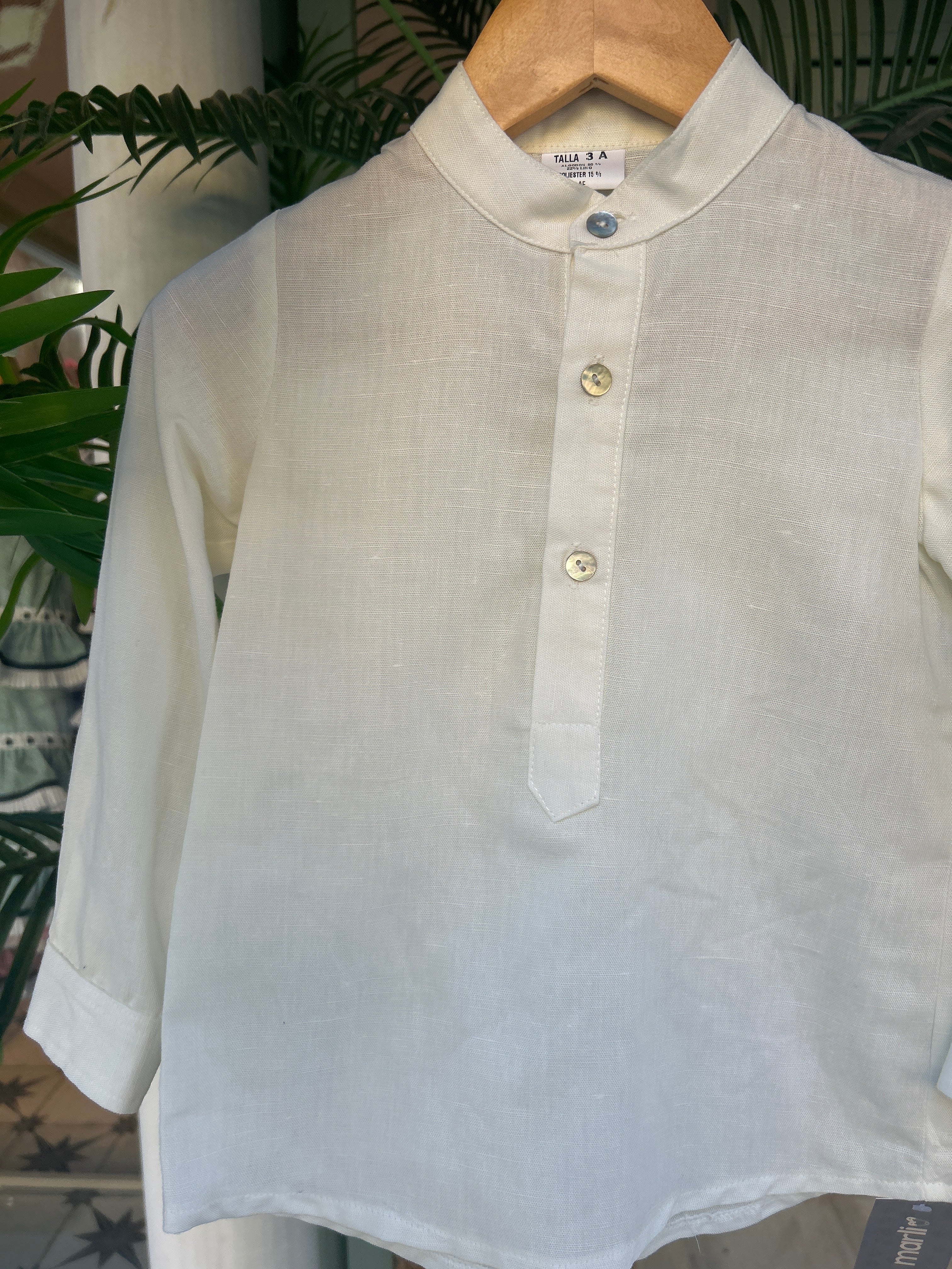 Camisa lino blanca