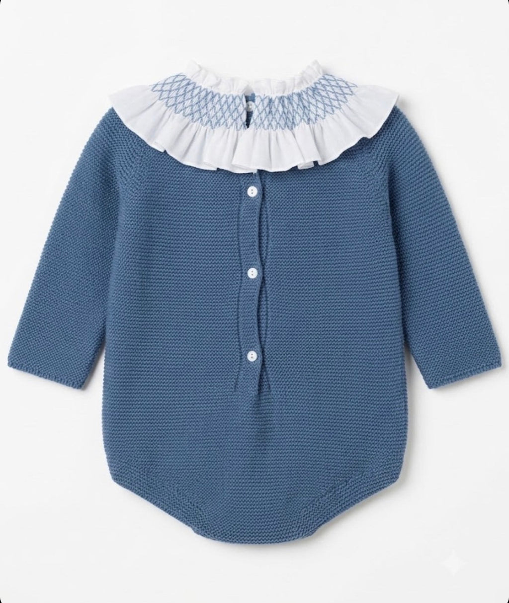 Pelele punto inglés azul Francia L2603