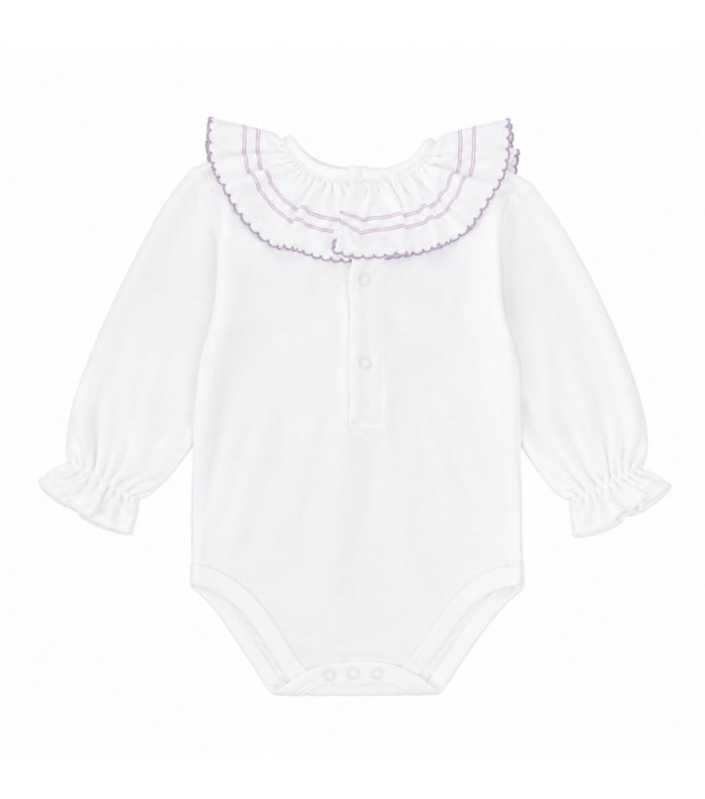 Body cuello volante lila