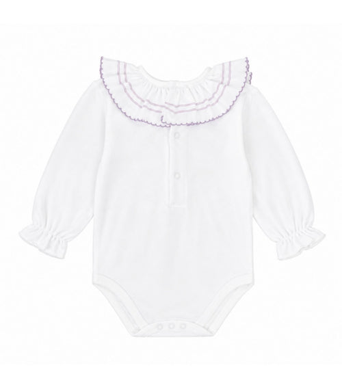 Body cuello volante lila