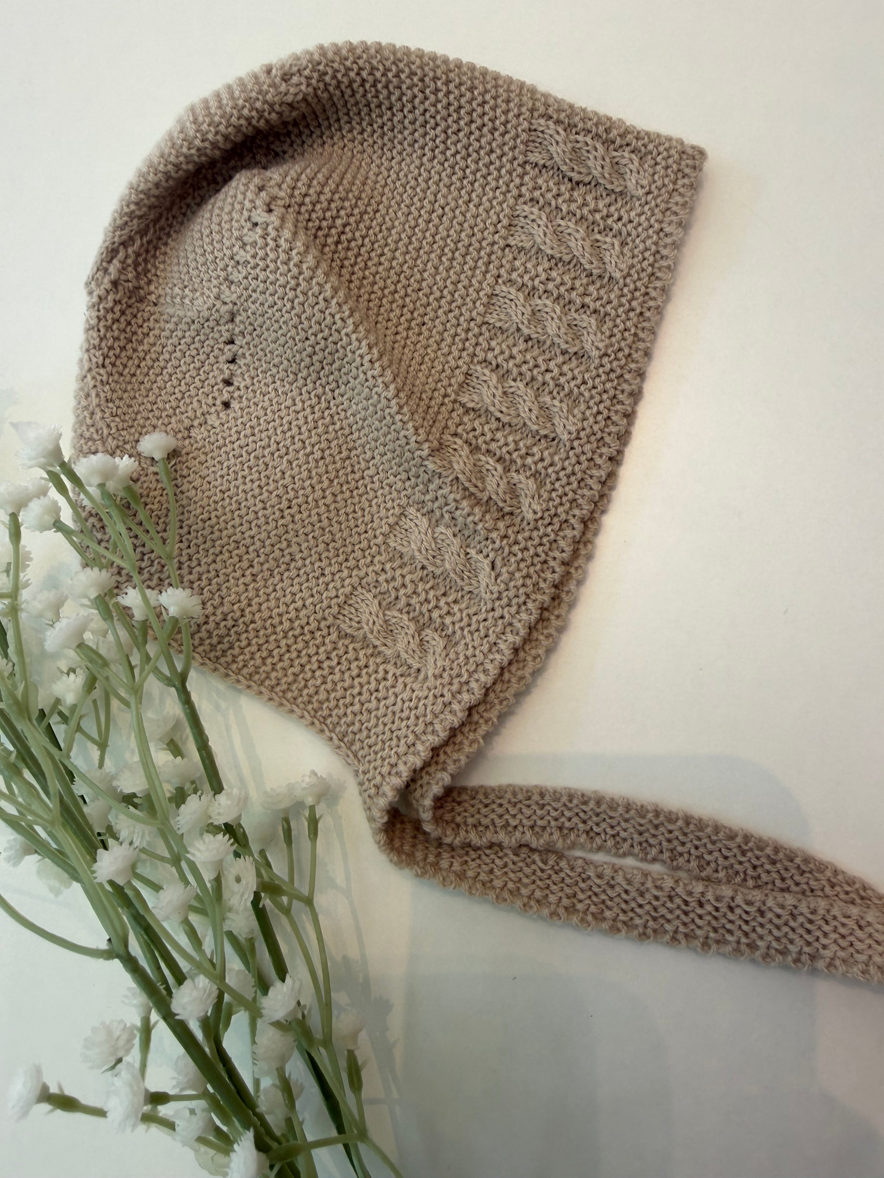 Capota unisex lana camel