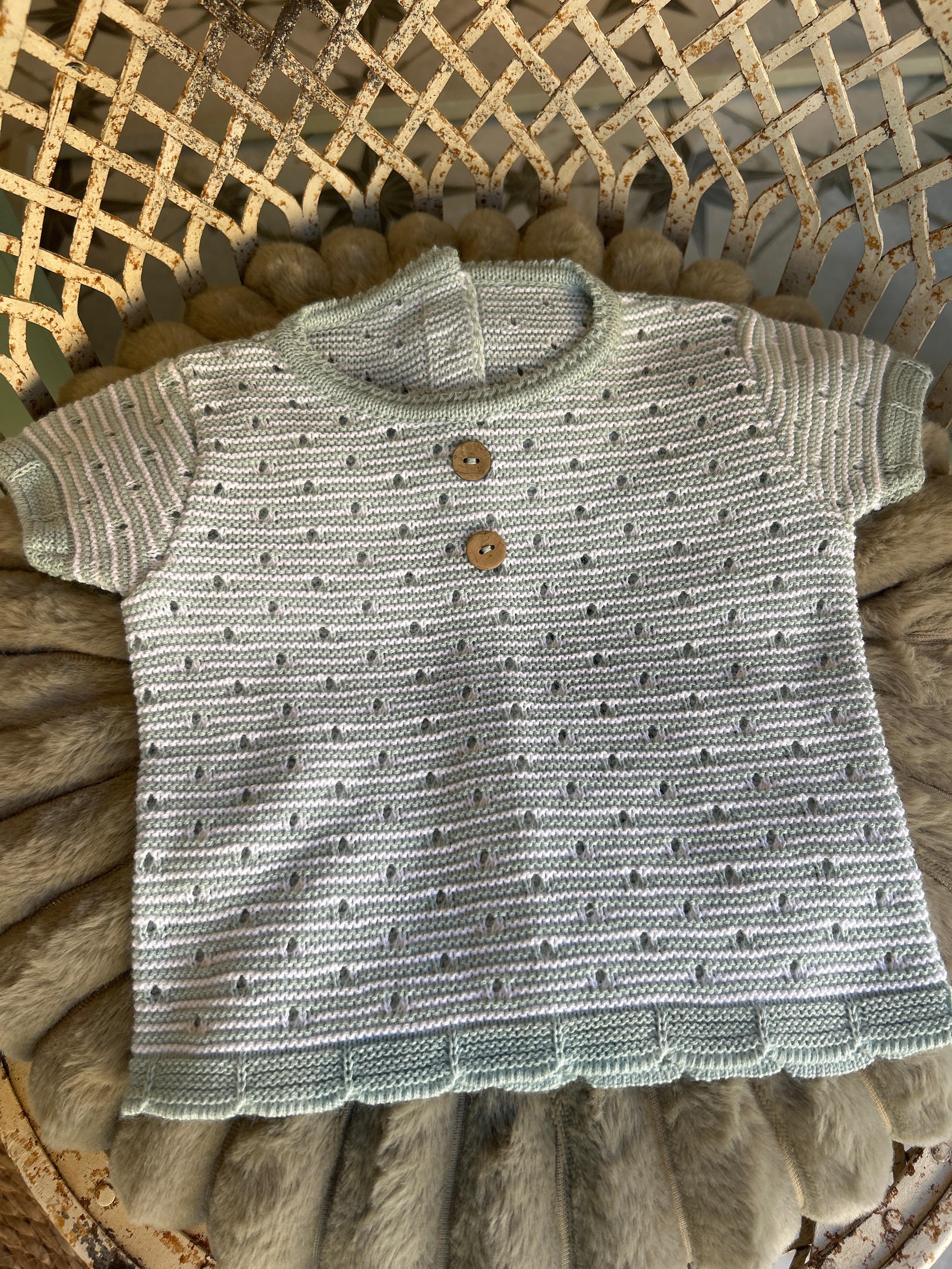 Conjunto hilo verde claro