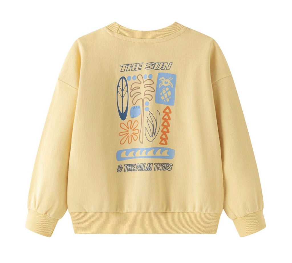 SUDADERA AMARILLA SURF