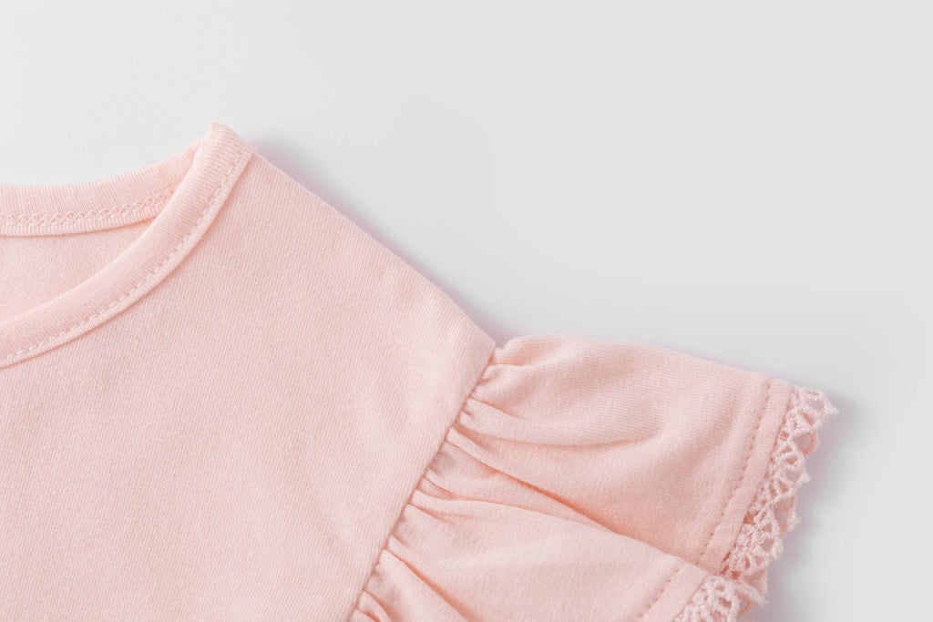 Camiseta básica rosa palo