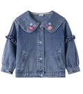 CHAQUETA DENIM FLORES