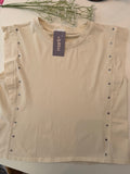 Camiseta tachuela camel