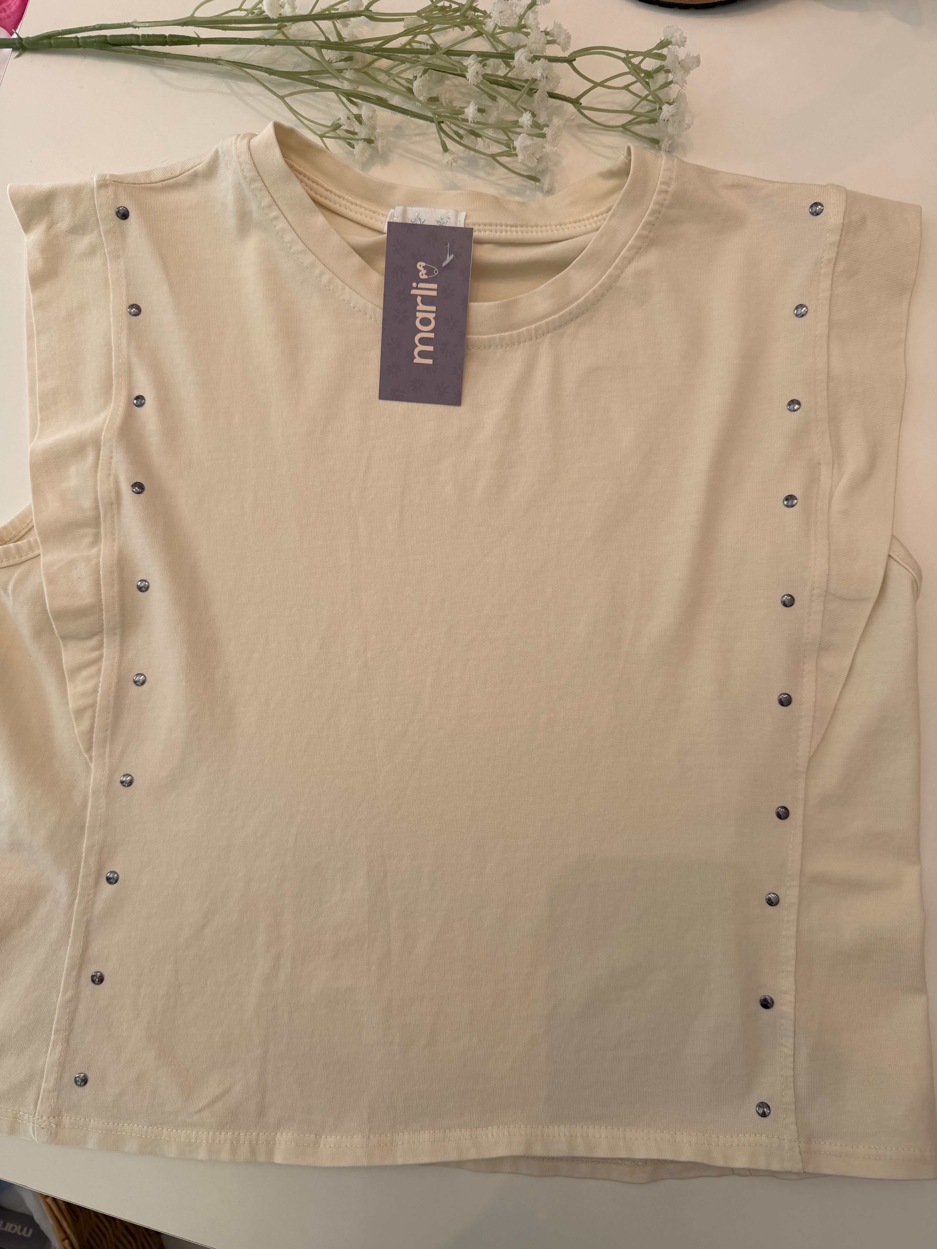 Camiseta tachuela camel