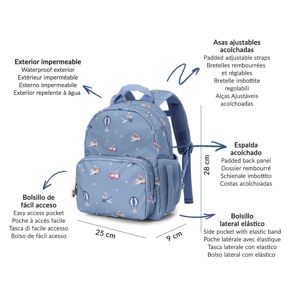 Mochila infantil PLANES
