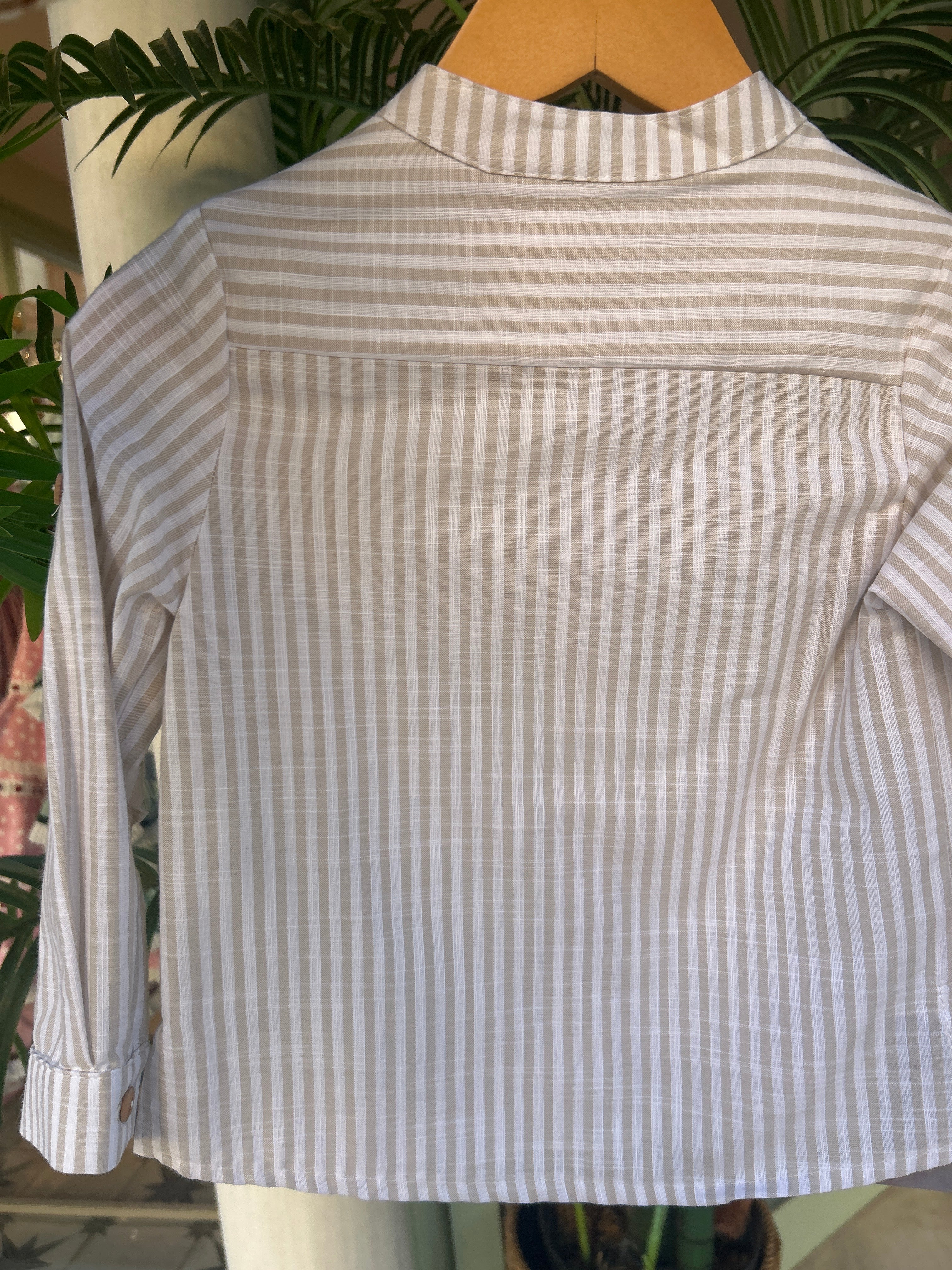 Camisa rayas beig