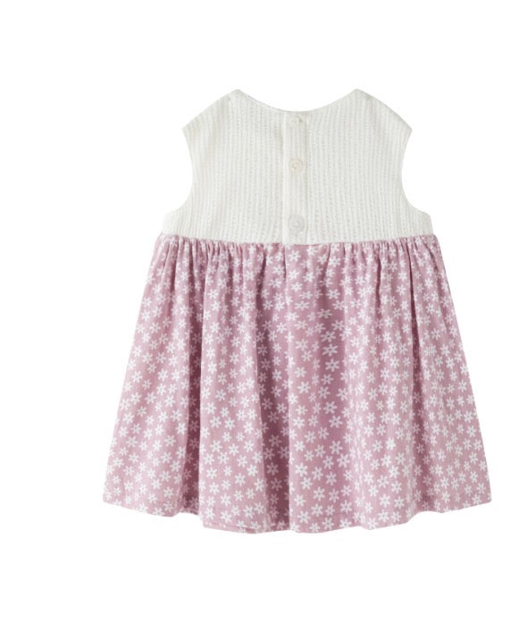 Vestido florecitas malva