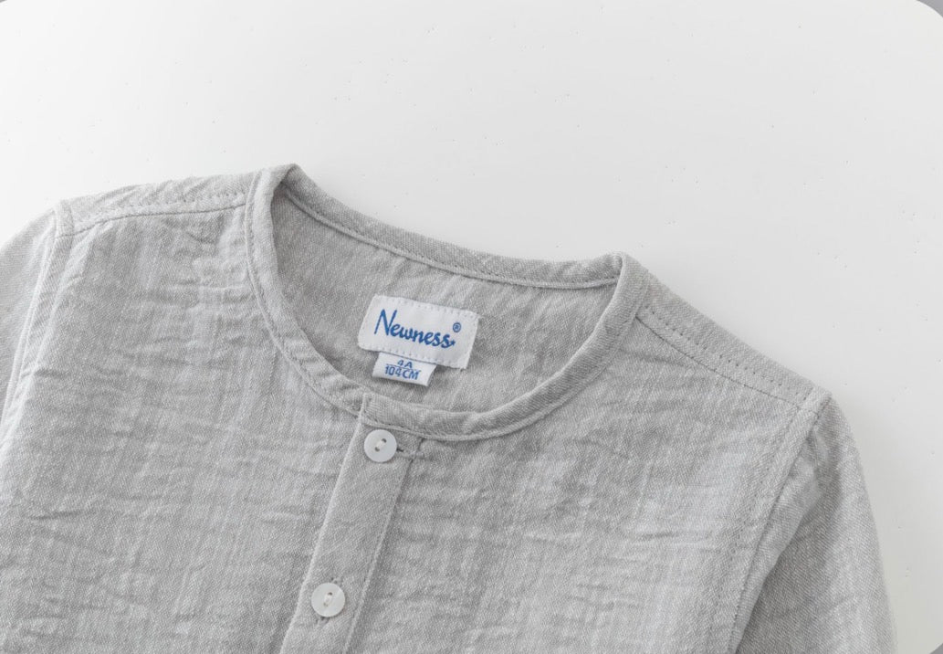 Camisa de vestir gris JBV96243