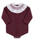 Pelele punto inglés granate L2603