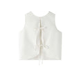 Blusa blanca lazo