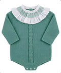 Pelele punto inglés verde jade L2603