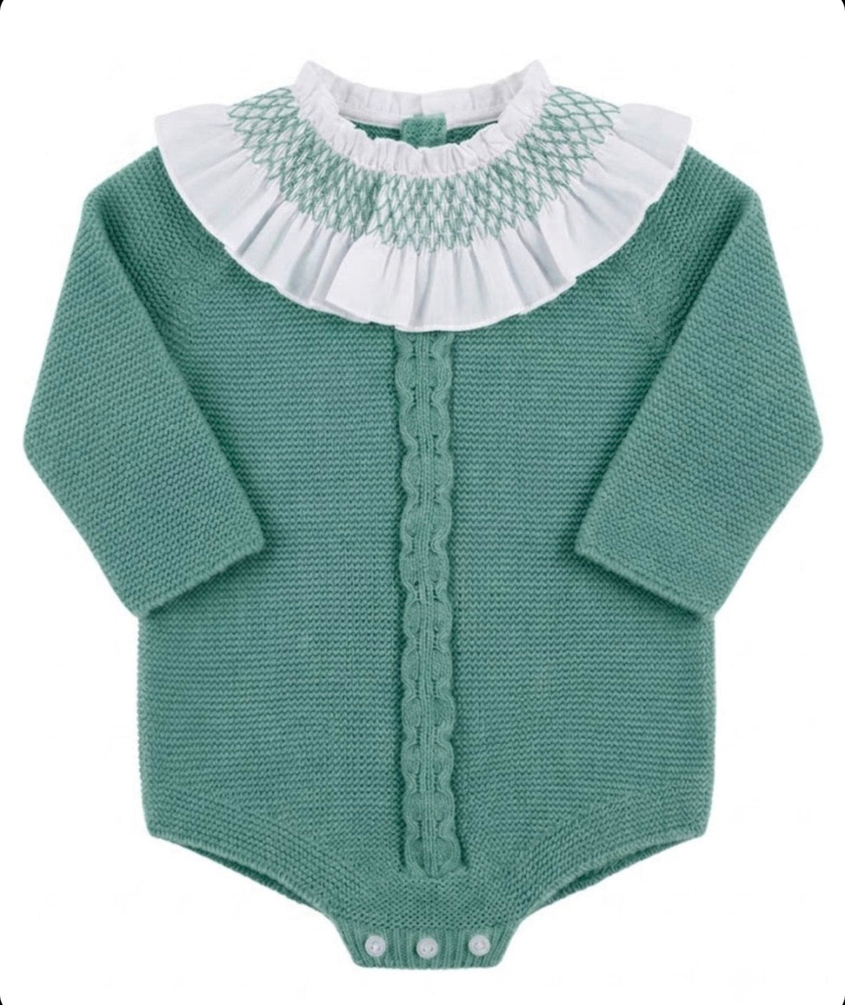 Pelele punto inglés verde jade L2603
