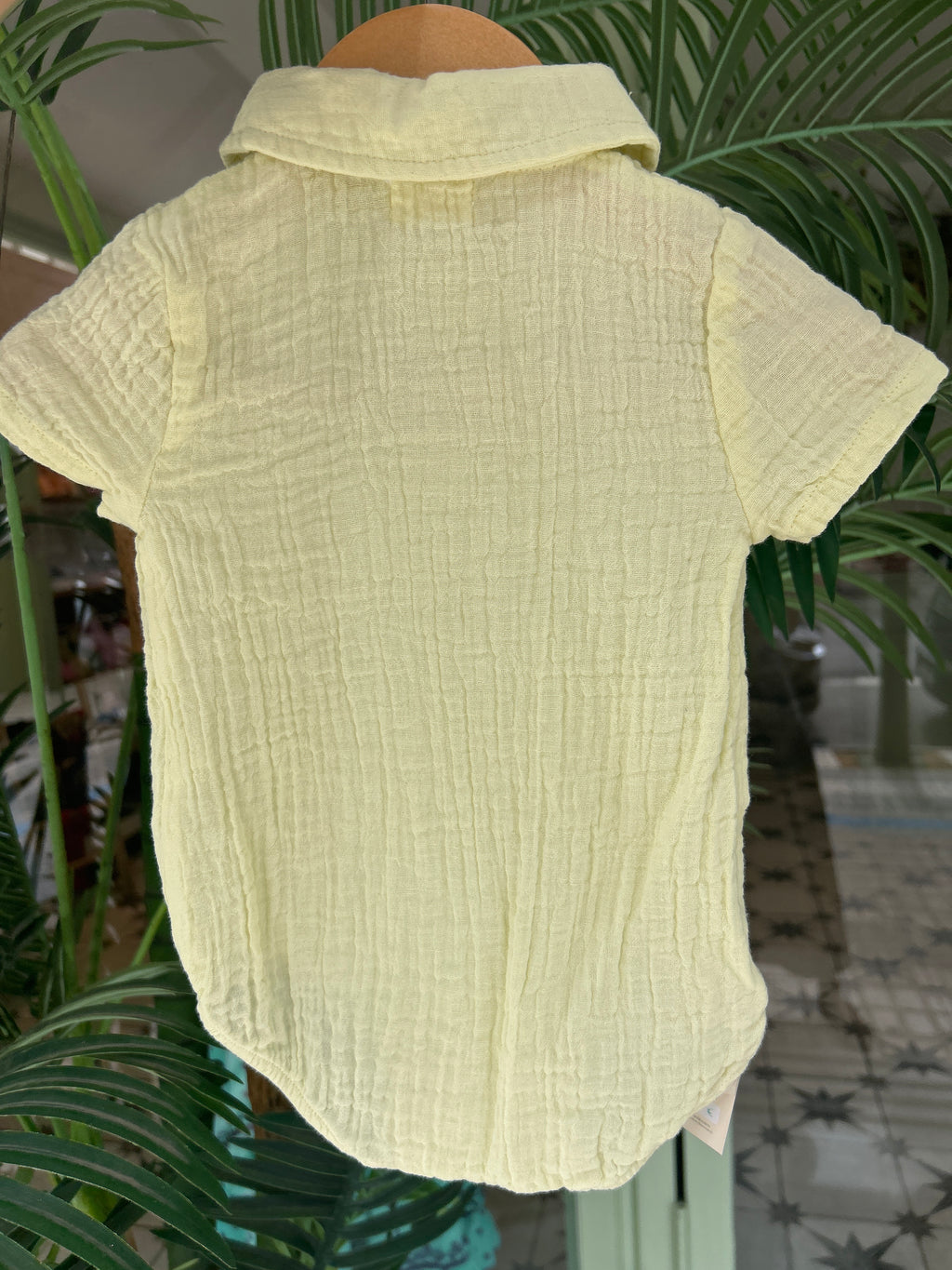 Pelele bambula amarillo