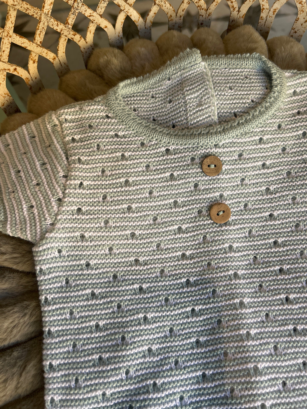Conjunto hilo verde claro