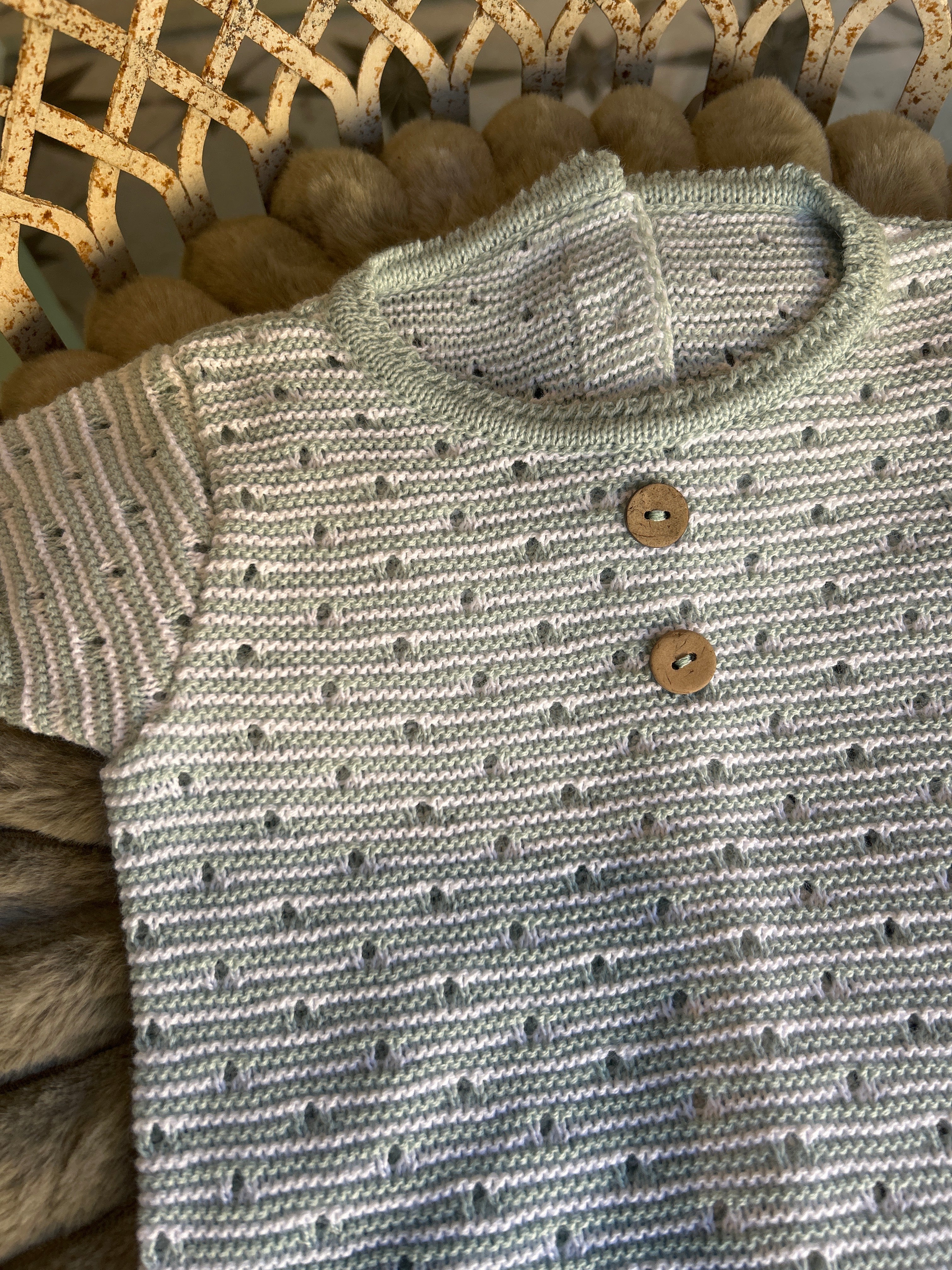 Conjunto hilo verde claro