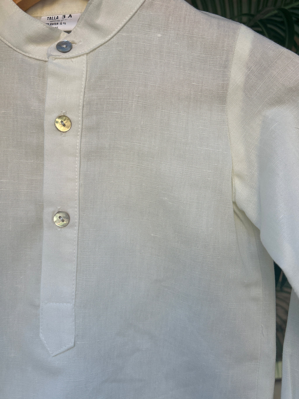 Camisa lino blanca