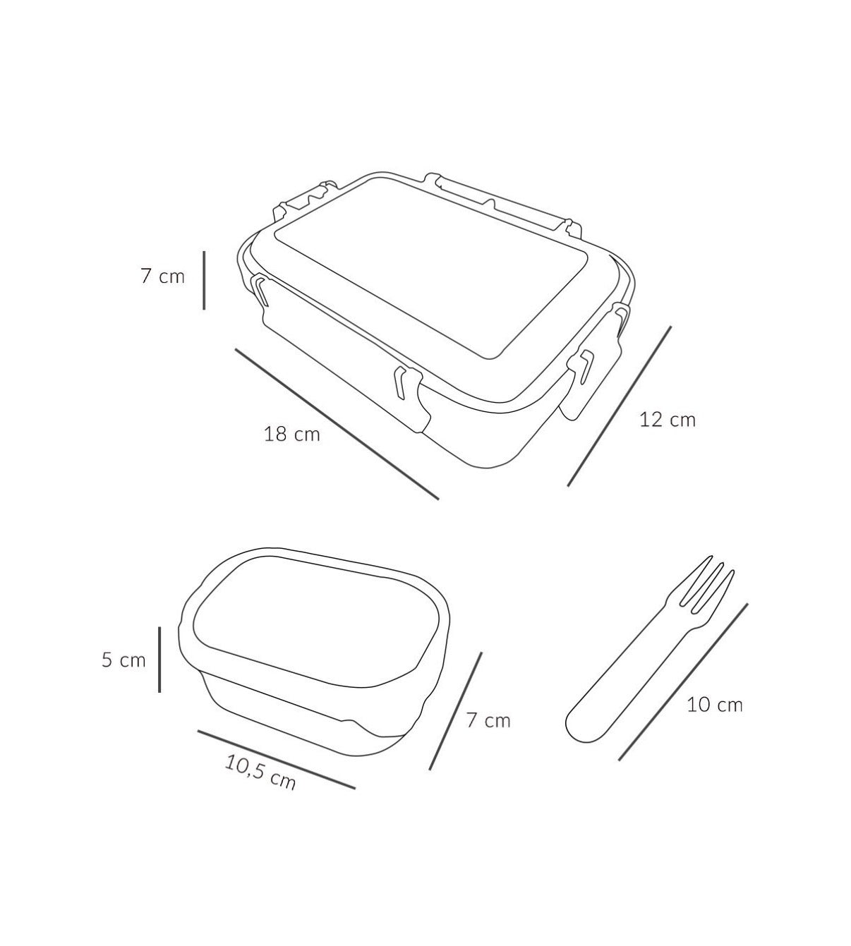 Caja almuerzo bento PLANES