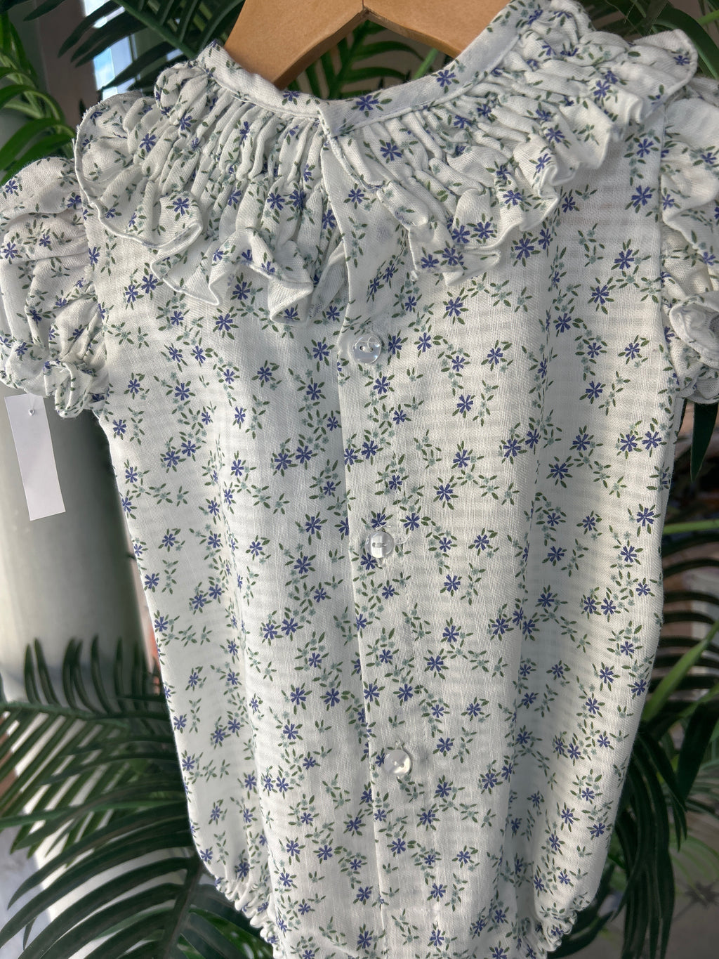 Pelele florecitas azules