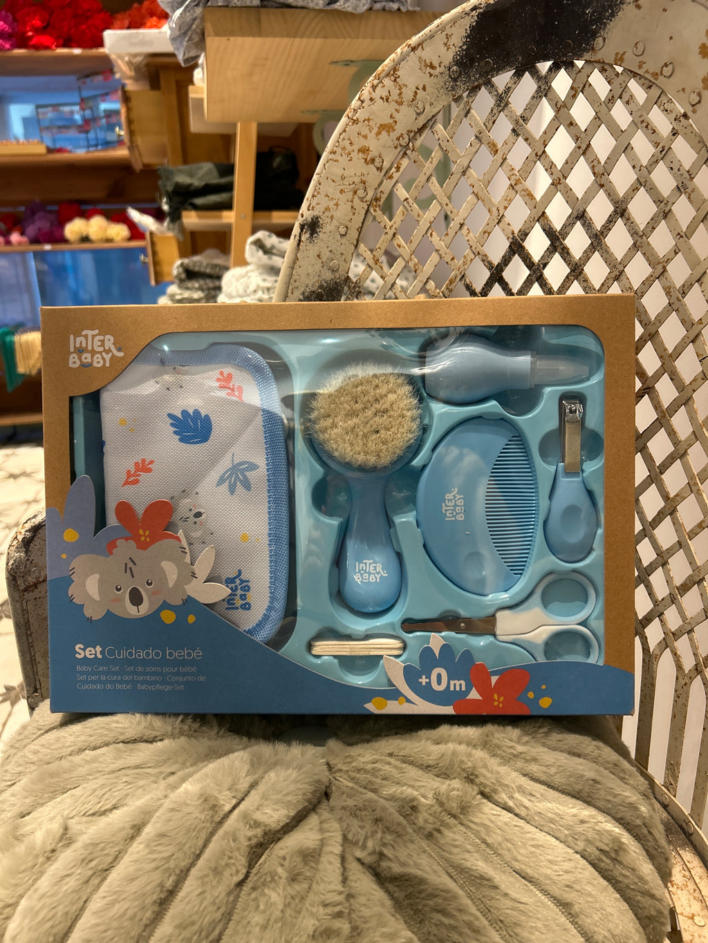 Set cuidado bebé azul