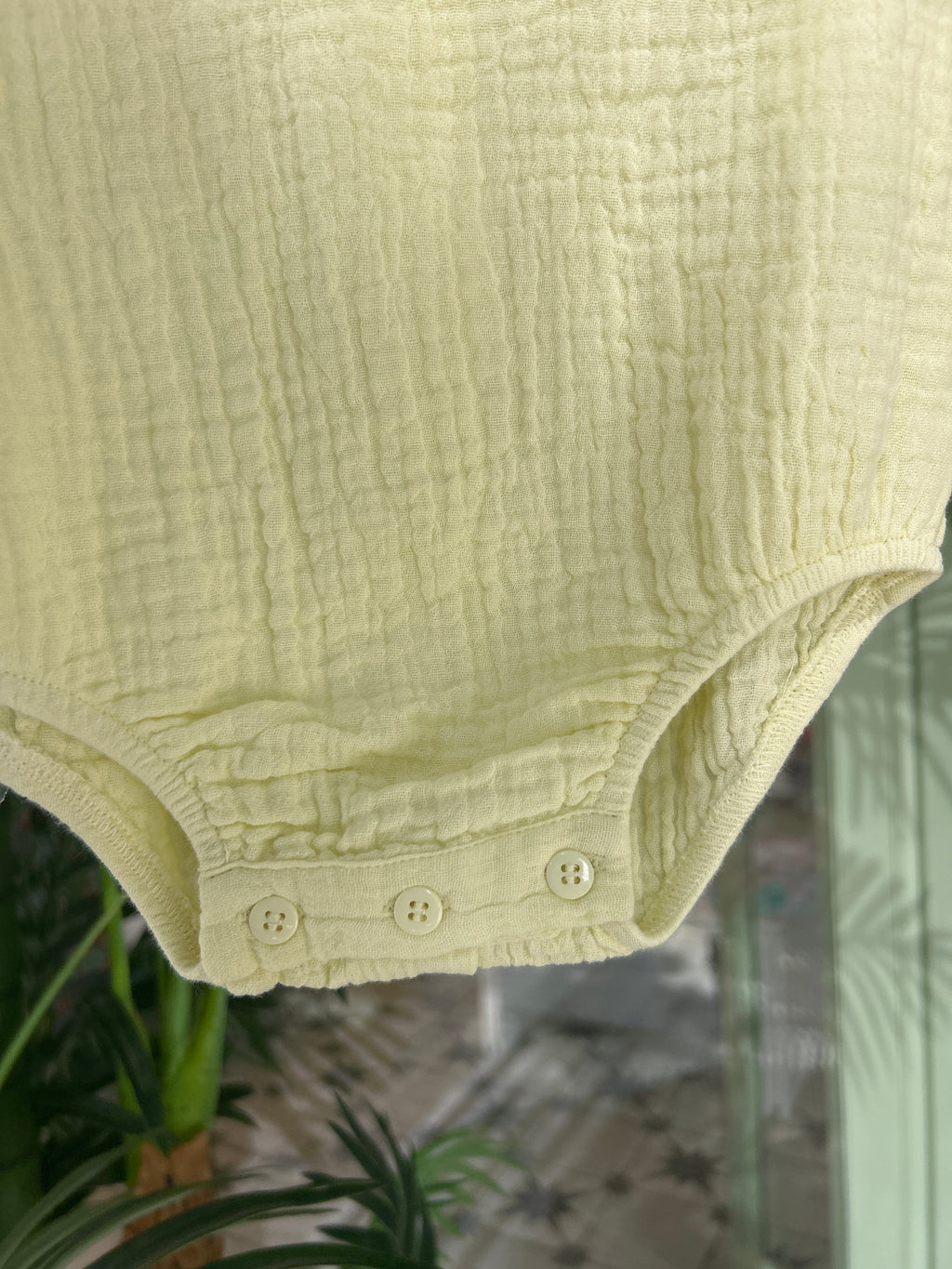Pelele bambula amarillo