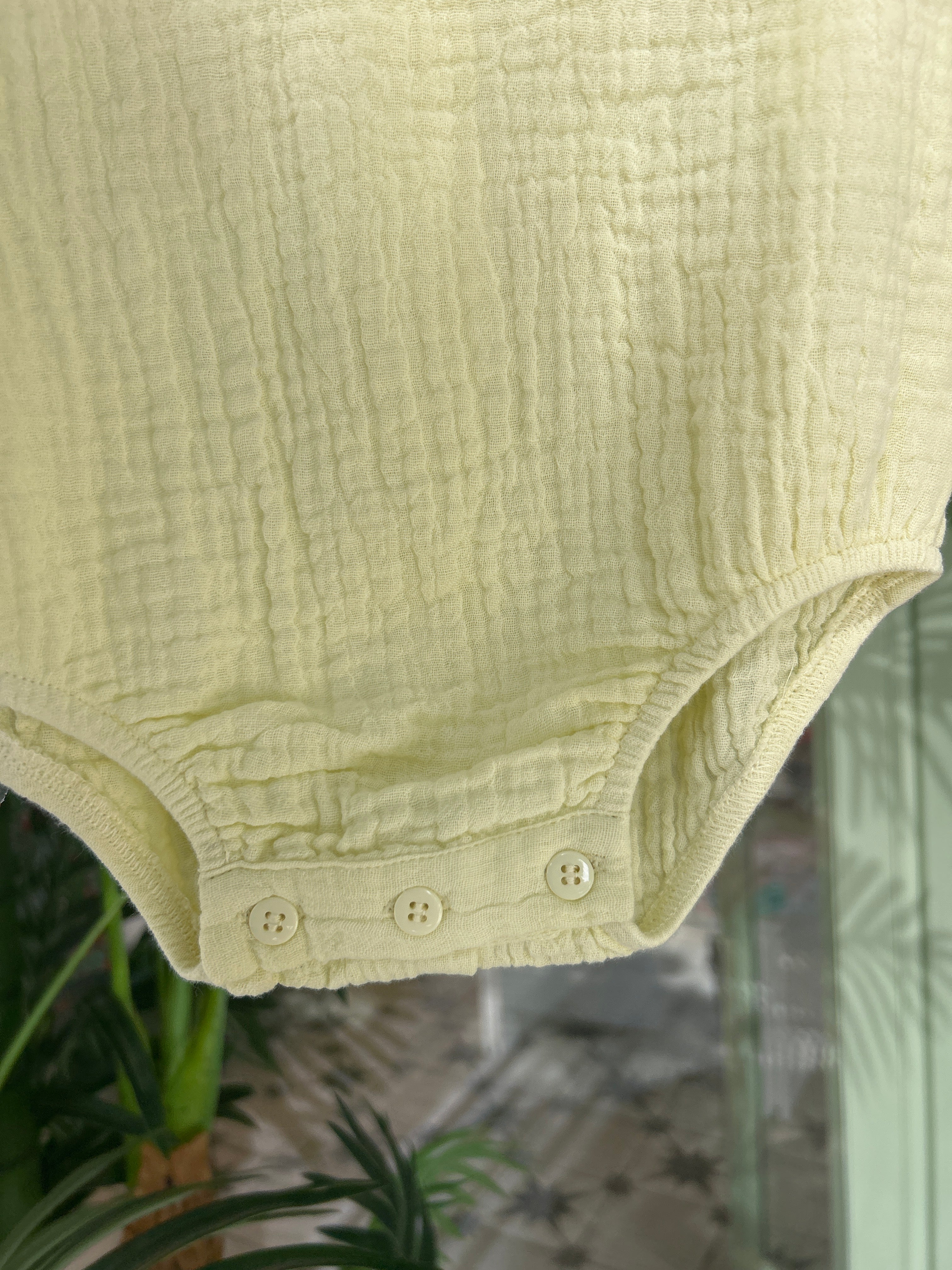 Pelele bambula amarillo