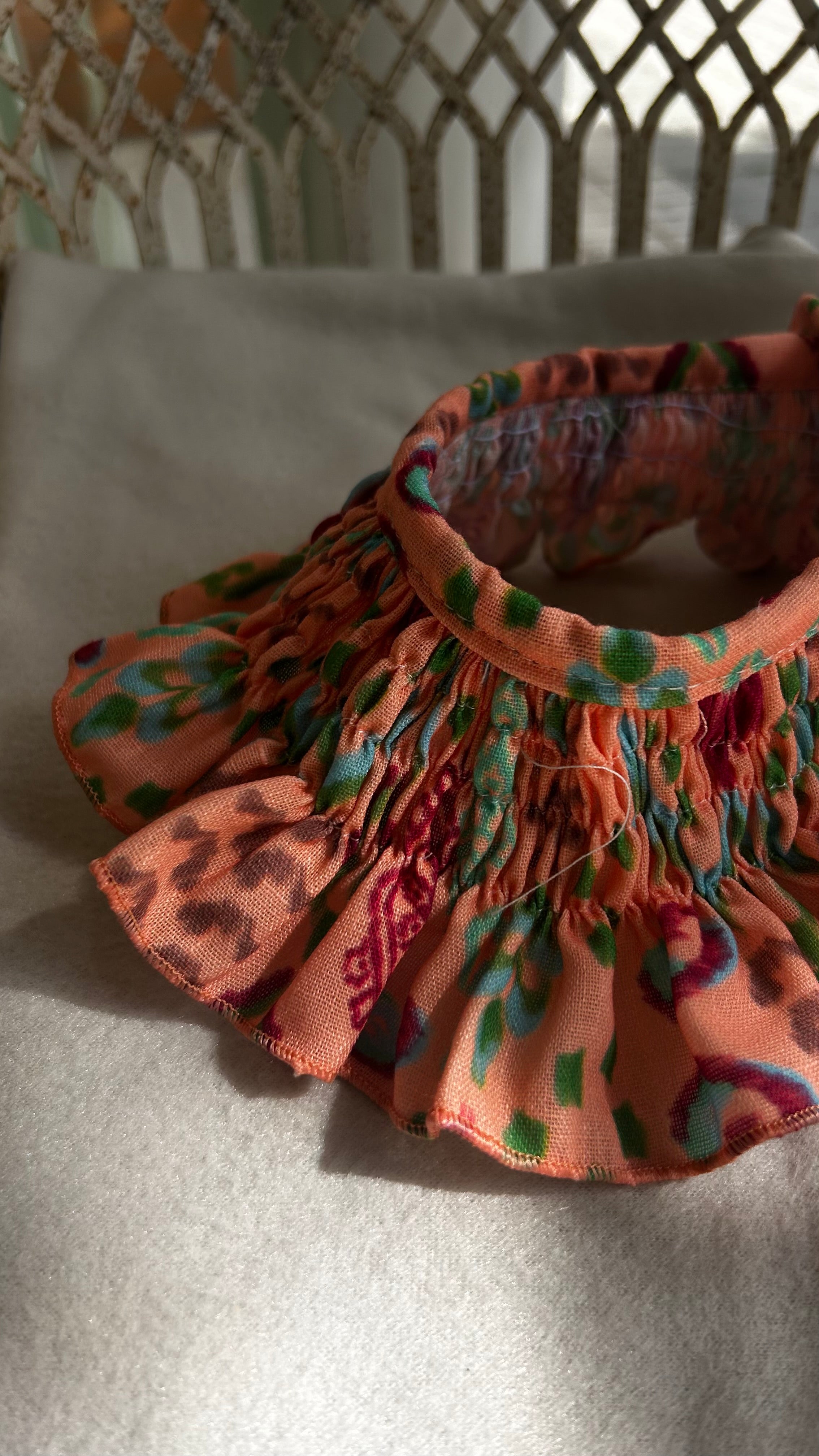 MAXI CUELLO NARANJA ESTAMPADO
