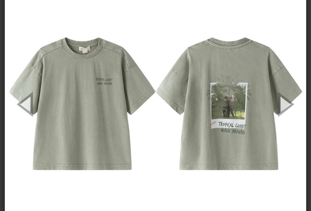 CAMISETA COLOR VERDE CAQUI