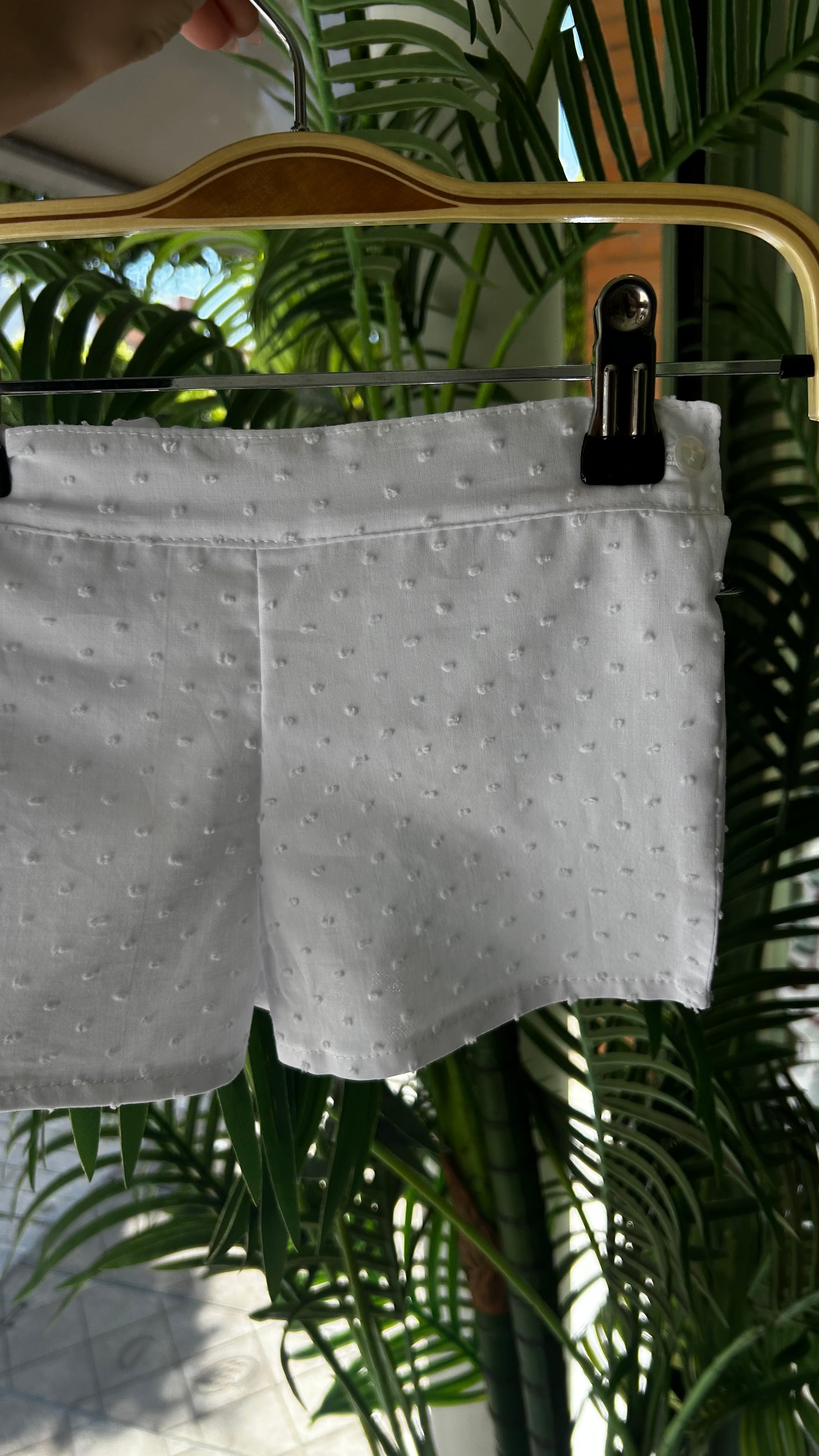 PANTALÓN CORTO PLUMETI BLANCO