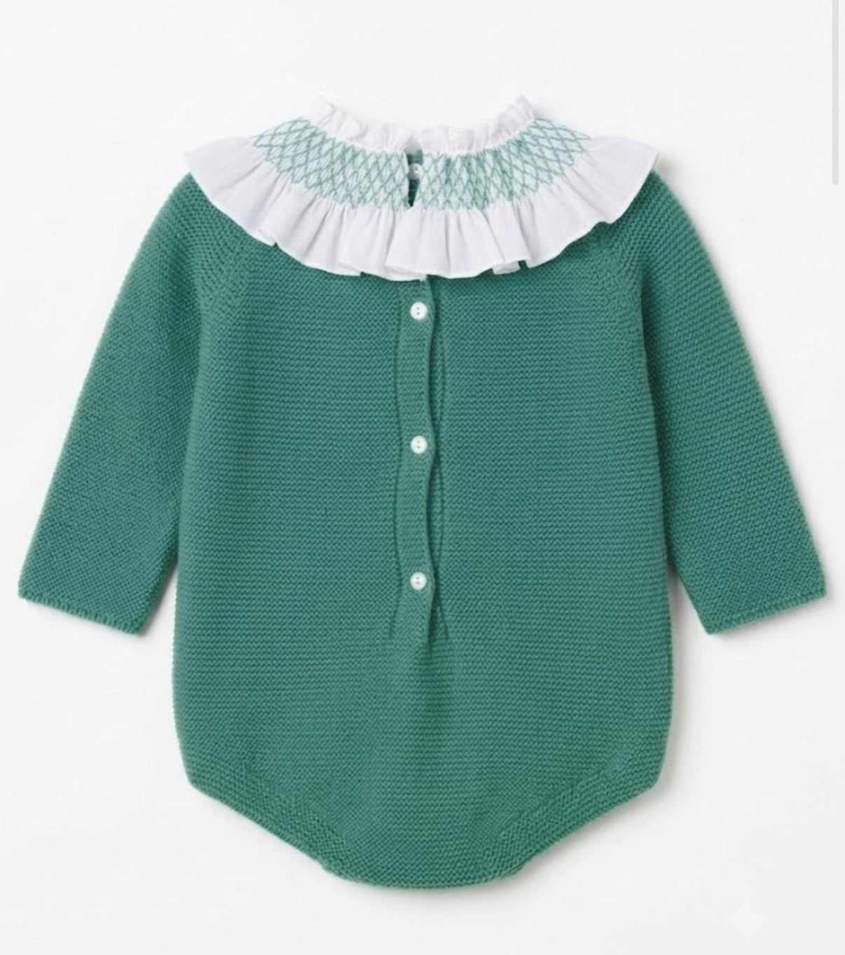 Pelele punto inglés verde jade L2603