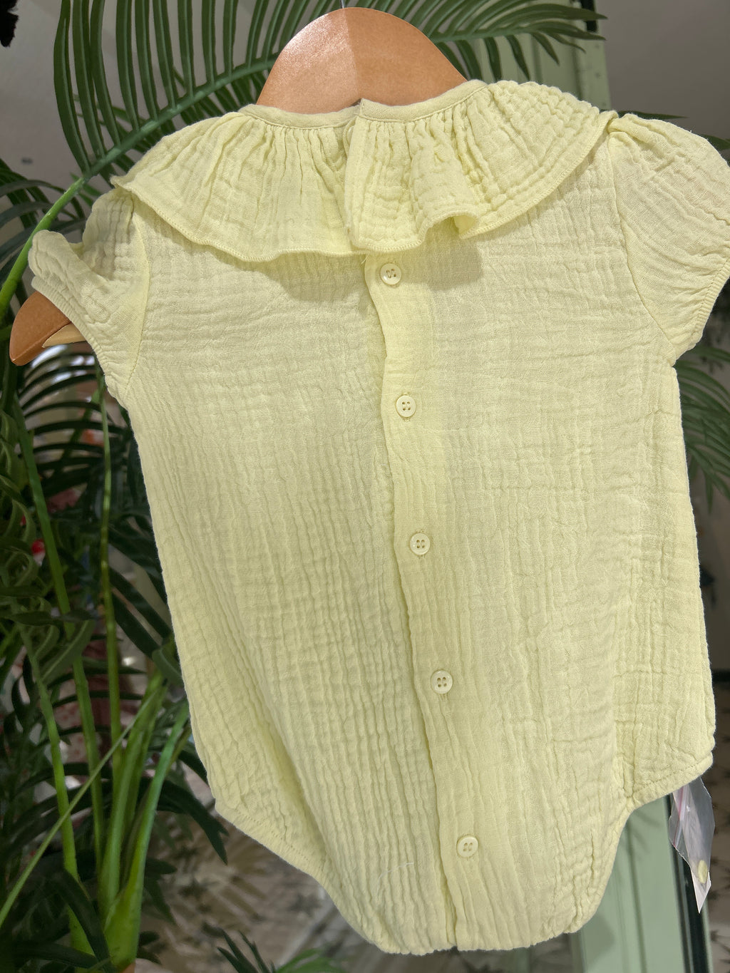 Pelele bambula amarillo