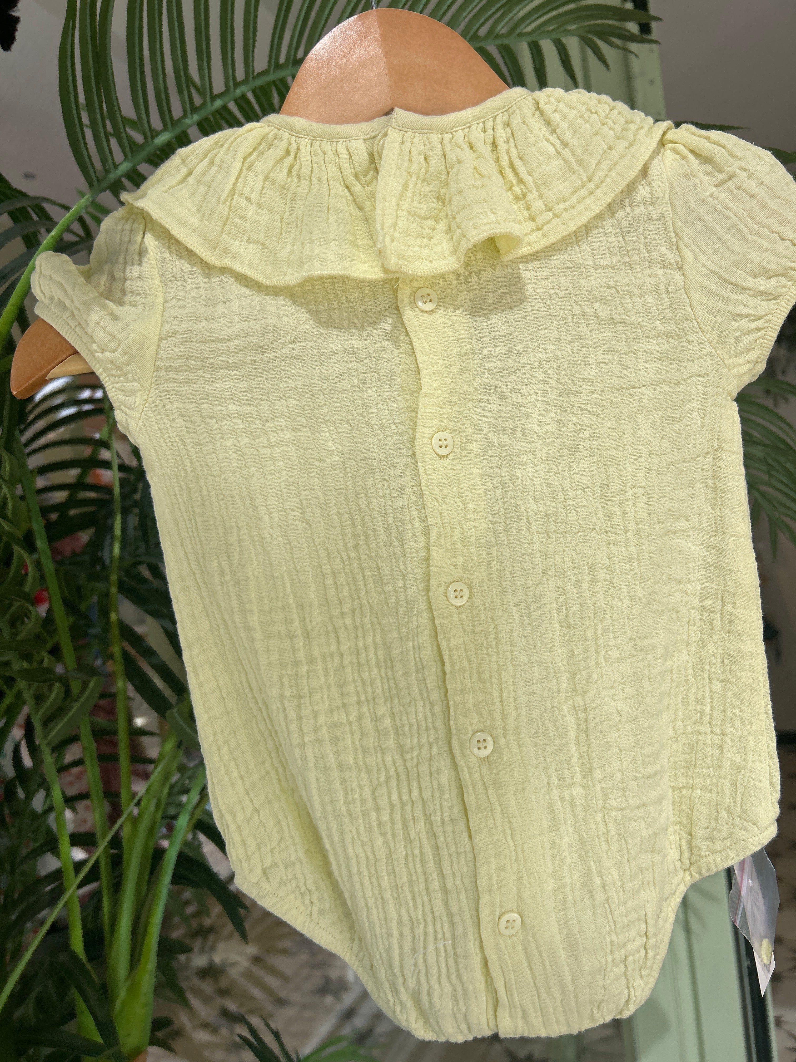 Pelele bambula amarillo