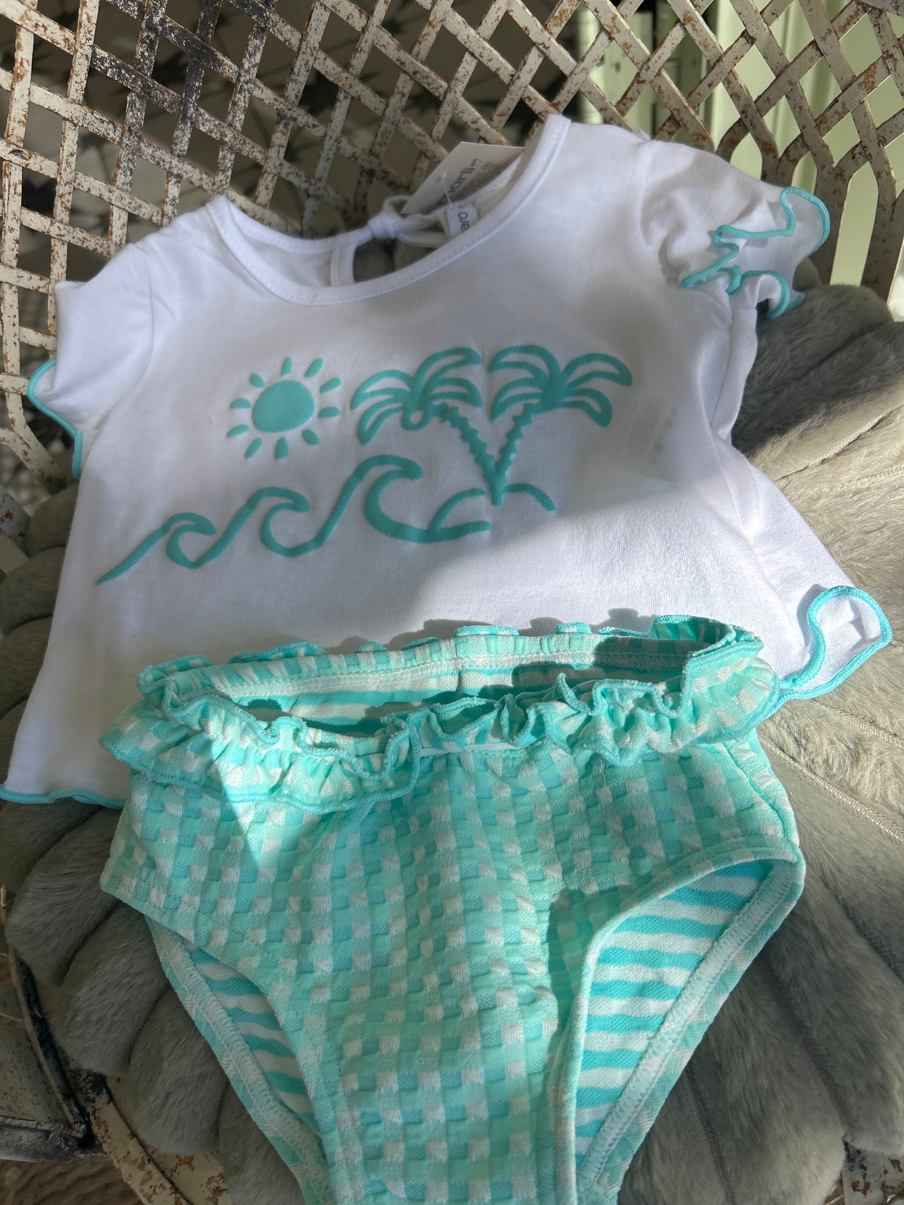 Conjunto braguita playa celeste