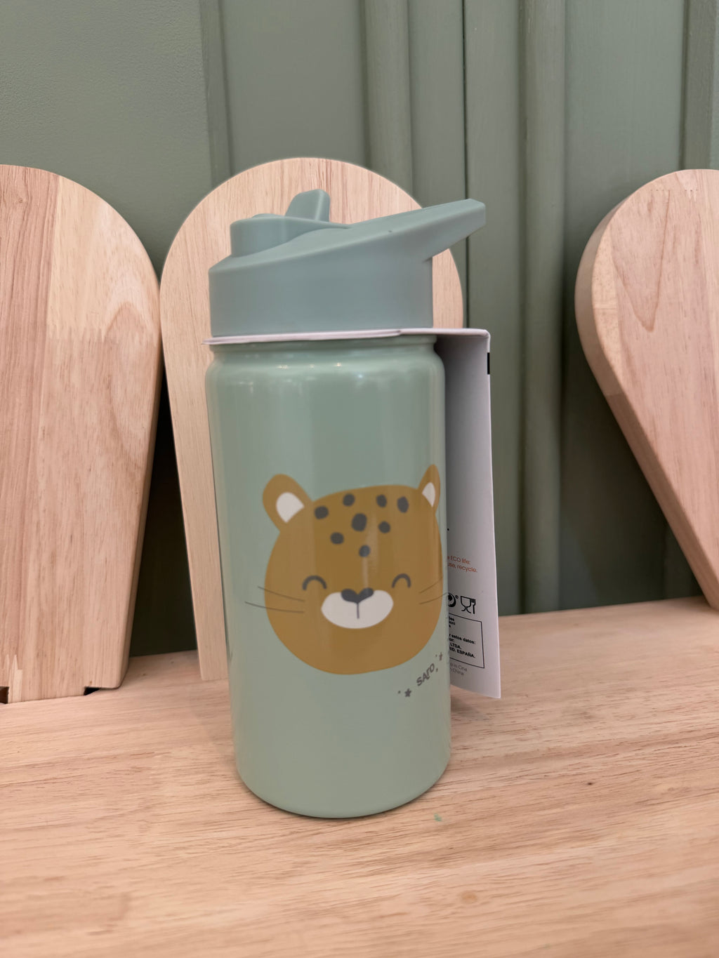 Botella térmica con pajita good vibes