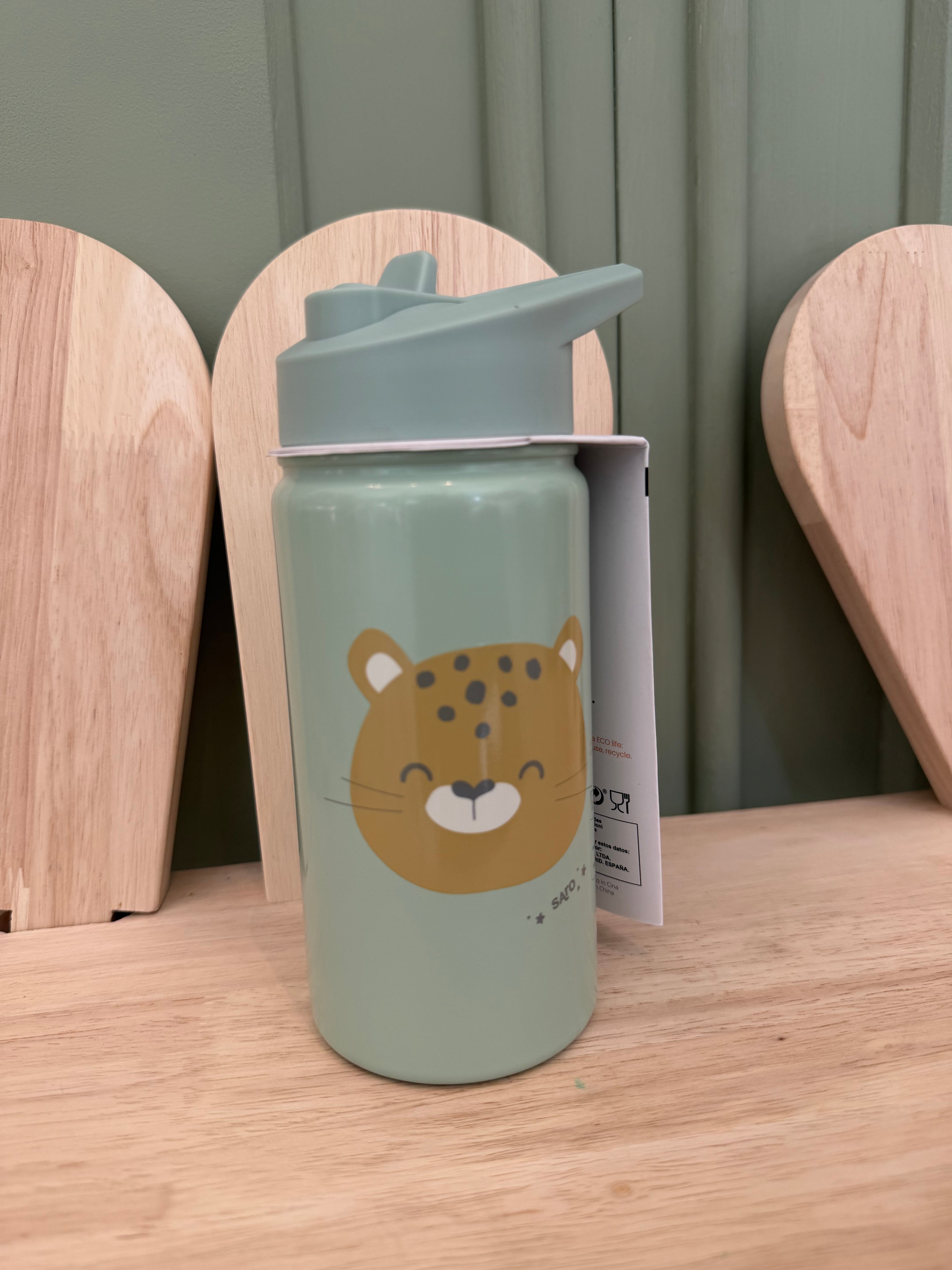 Botella térmica con pajita good vibes