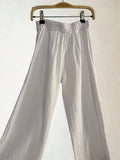 Pantalón de lino blanco