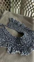 MAXI CUELLO ESTAMPADO AZUL