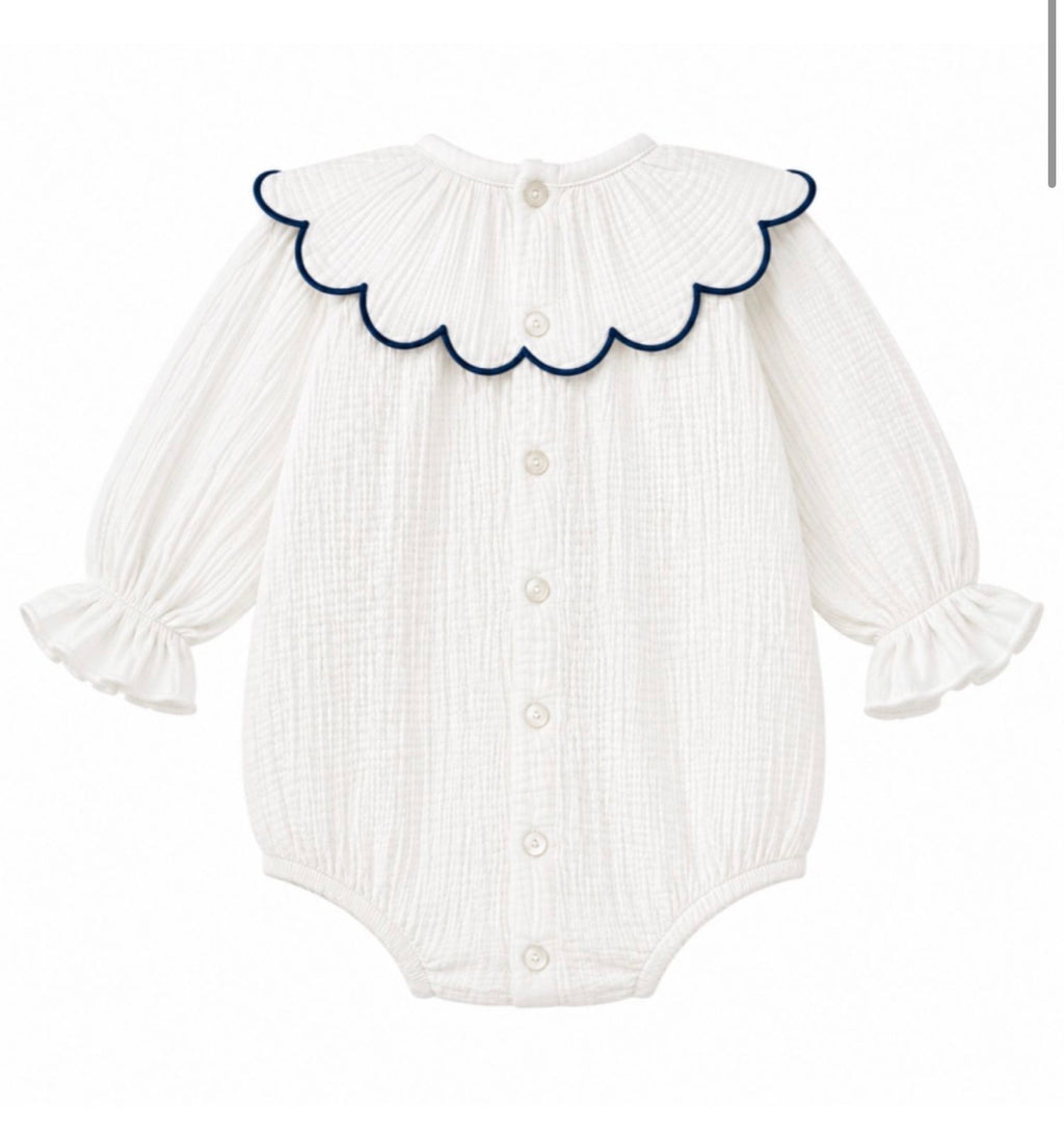 Pelele bambula Roma azul marino