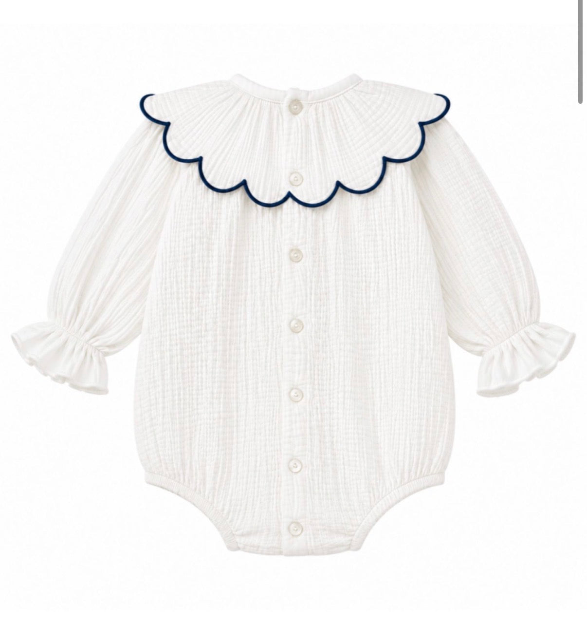 Pelele bambula Roma azul marino