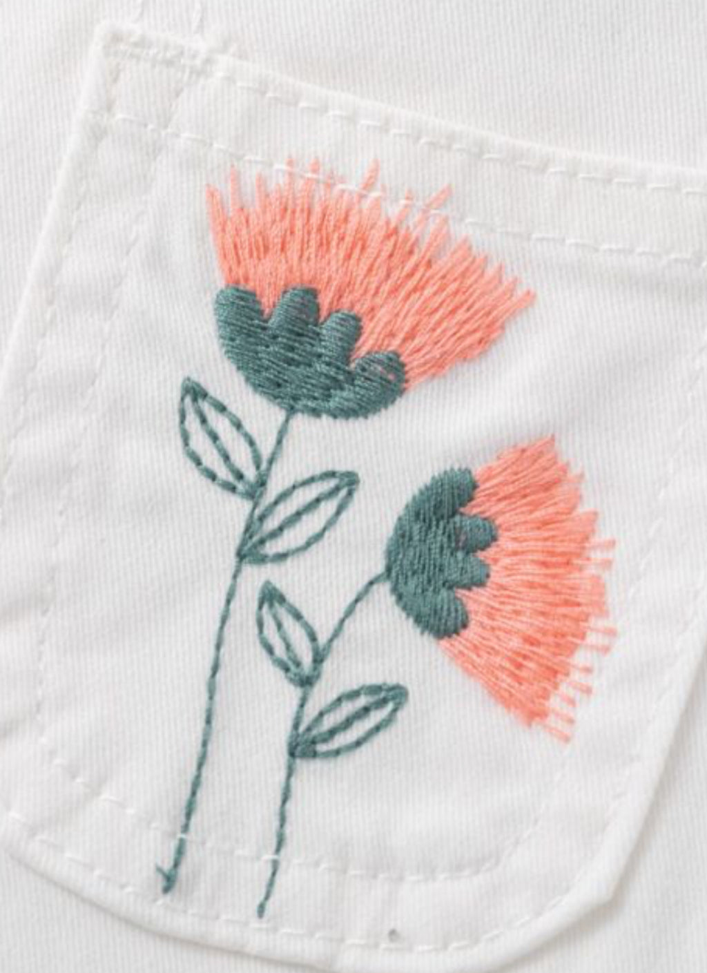 JEANS BLANCOS FLOR BOLSILLO