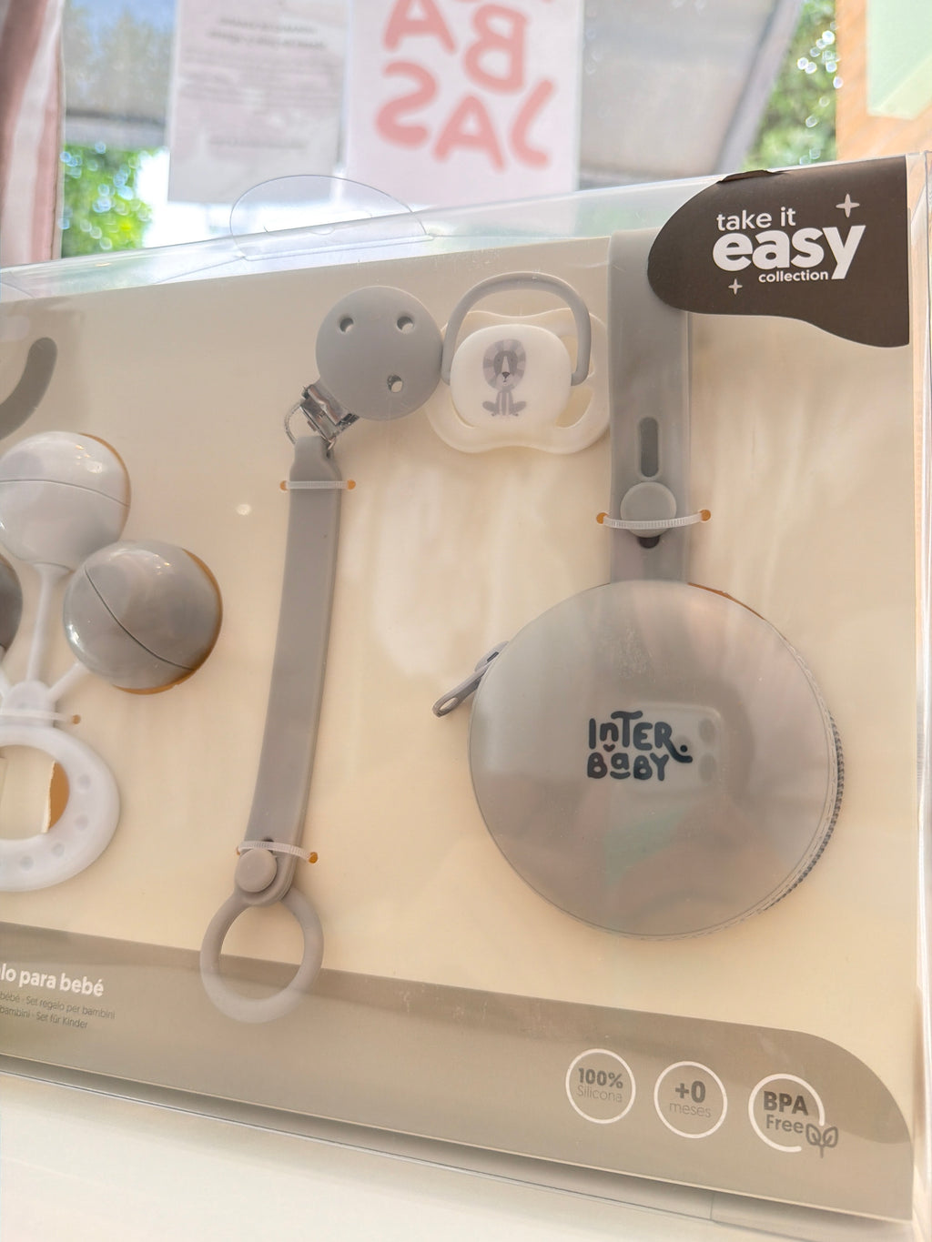Pack regalo para bebé gris