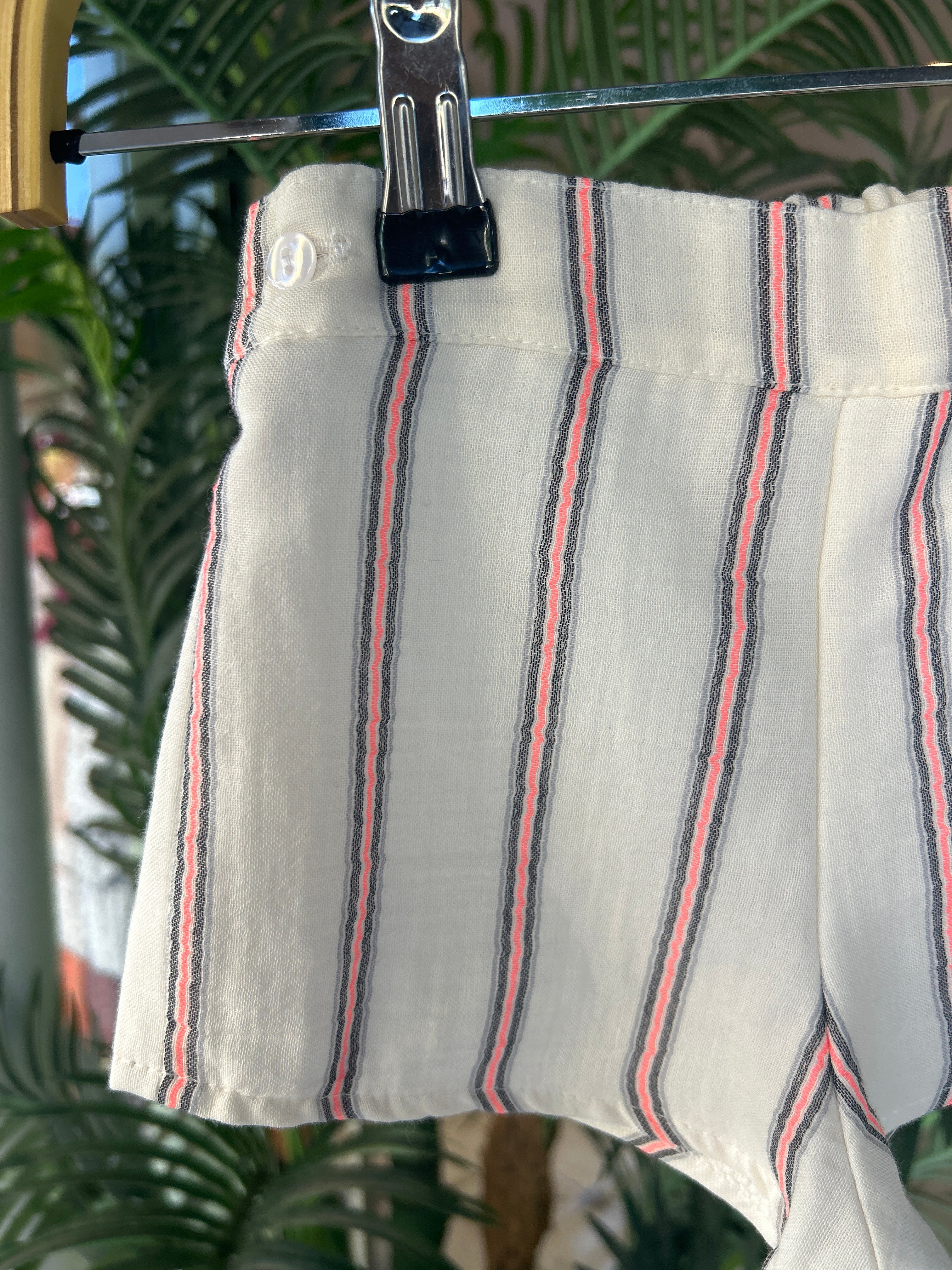 Pantalones rayas flúor