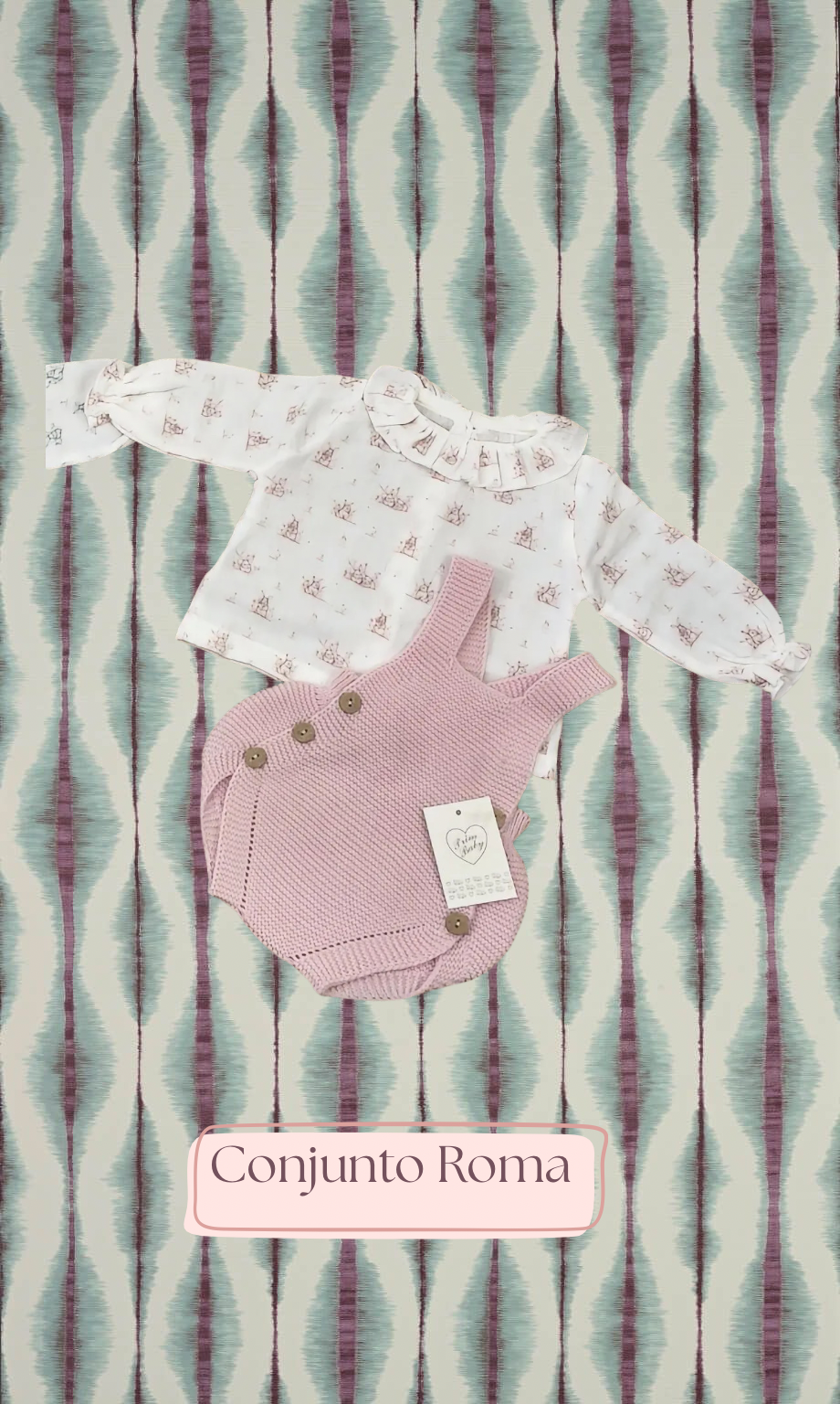 Conjunto Roma ranita + camisa
