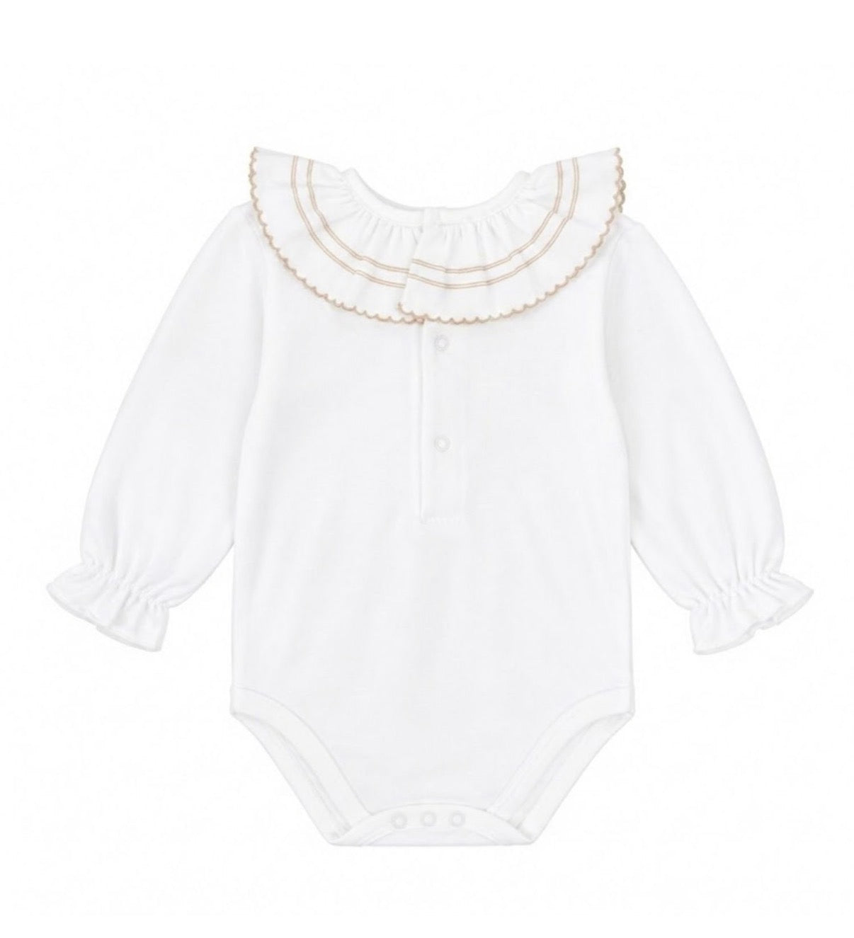 Body cuello volante camel